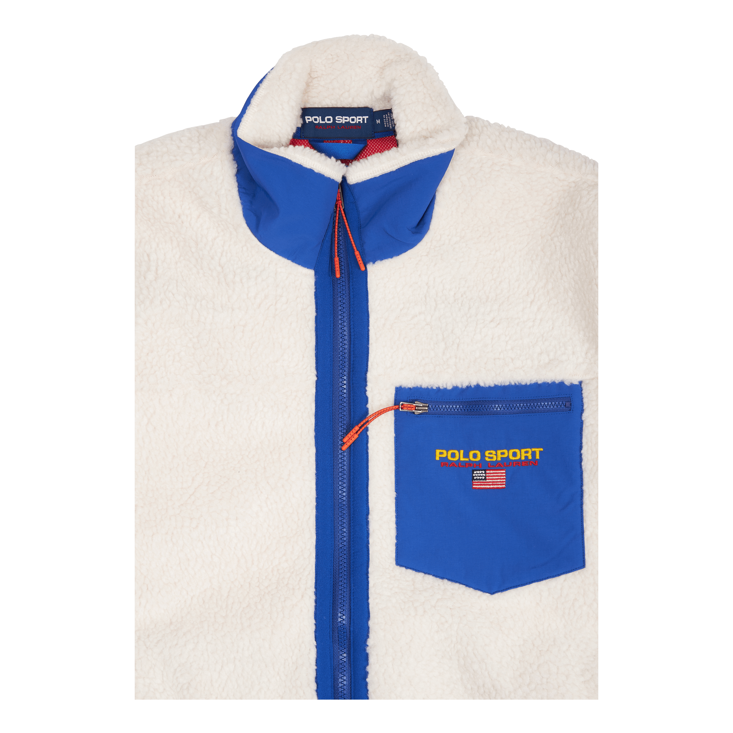 Polo Ralph Lauren Polo Sport Pile Fleece Sweatshirt Clubhouse Cream/Sapphire Star