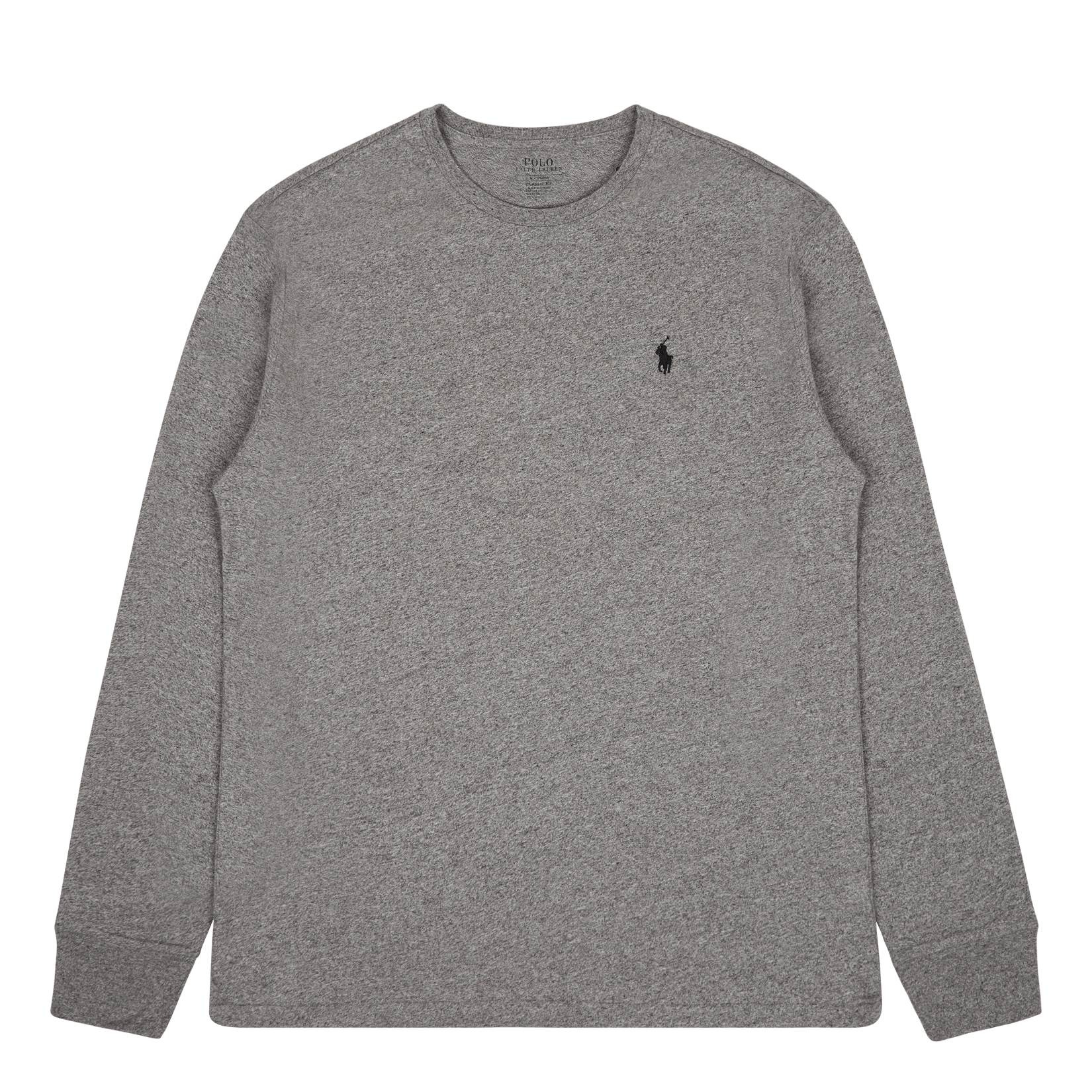 Polo Ralph Lauren Classic Fit Jersey Long - Sleeve T - Shirt Dark Vintage Heather