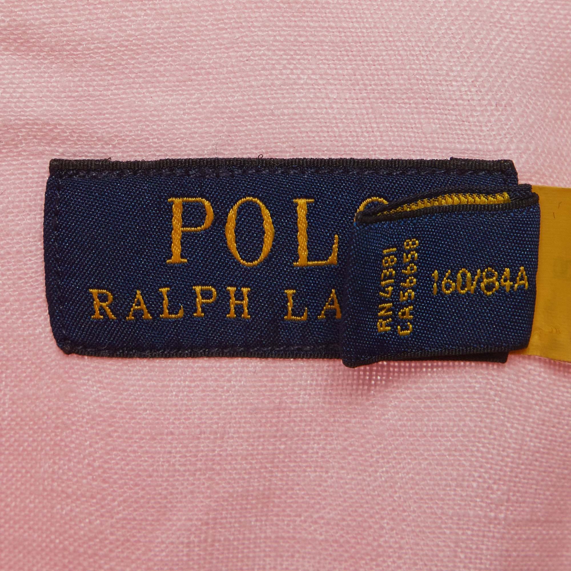 Polo Ralph Lauren Pink Linen Short Sleeve Shirt
