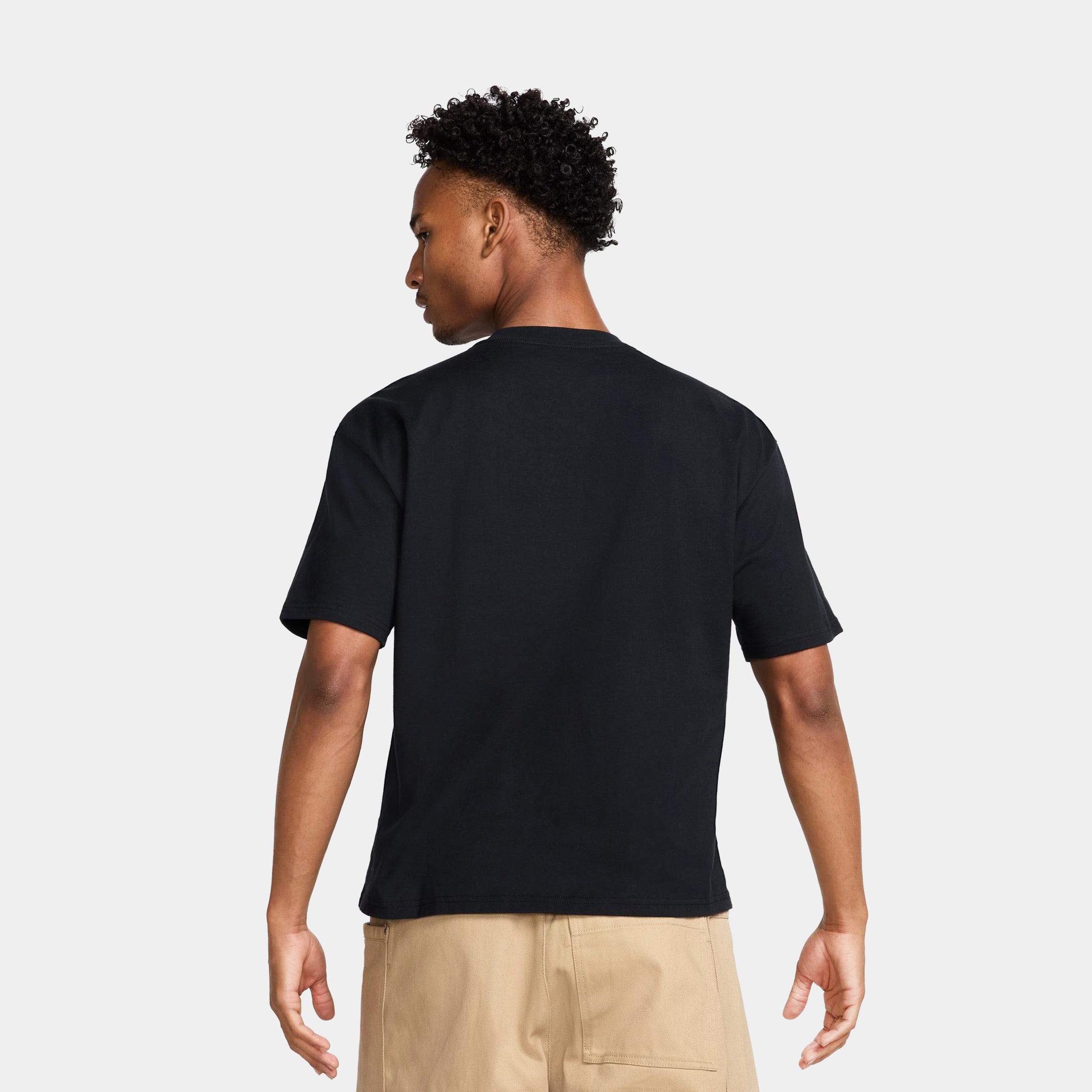 Nike Crop Crew Motion Mens Short Sleeve Shirt (Black/Blue)