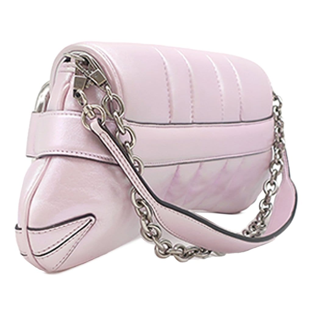 Gucci Small Iridescent Calfskin Horsebit Chain Satchel
