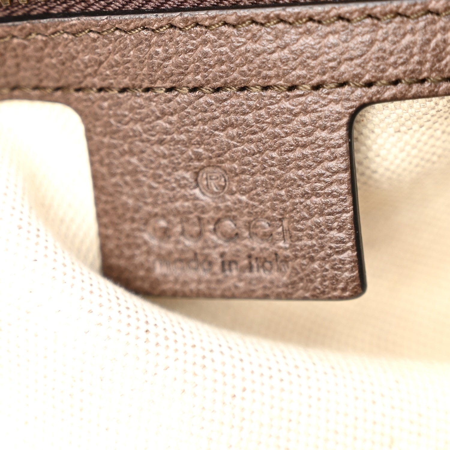 Gucci GG Supreme Monogram Textured Dollar Calfskin Web Medium Ophidia Carry - On Duffle Bag Beige Ebony New Acero