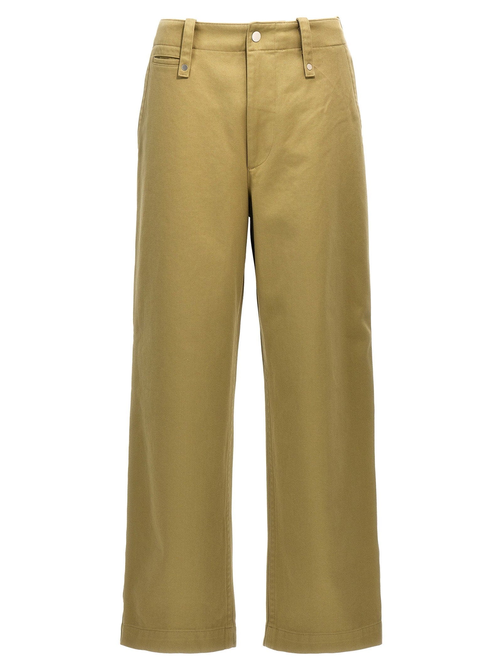 Burberry Cotton Trousers — Khaki