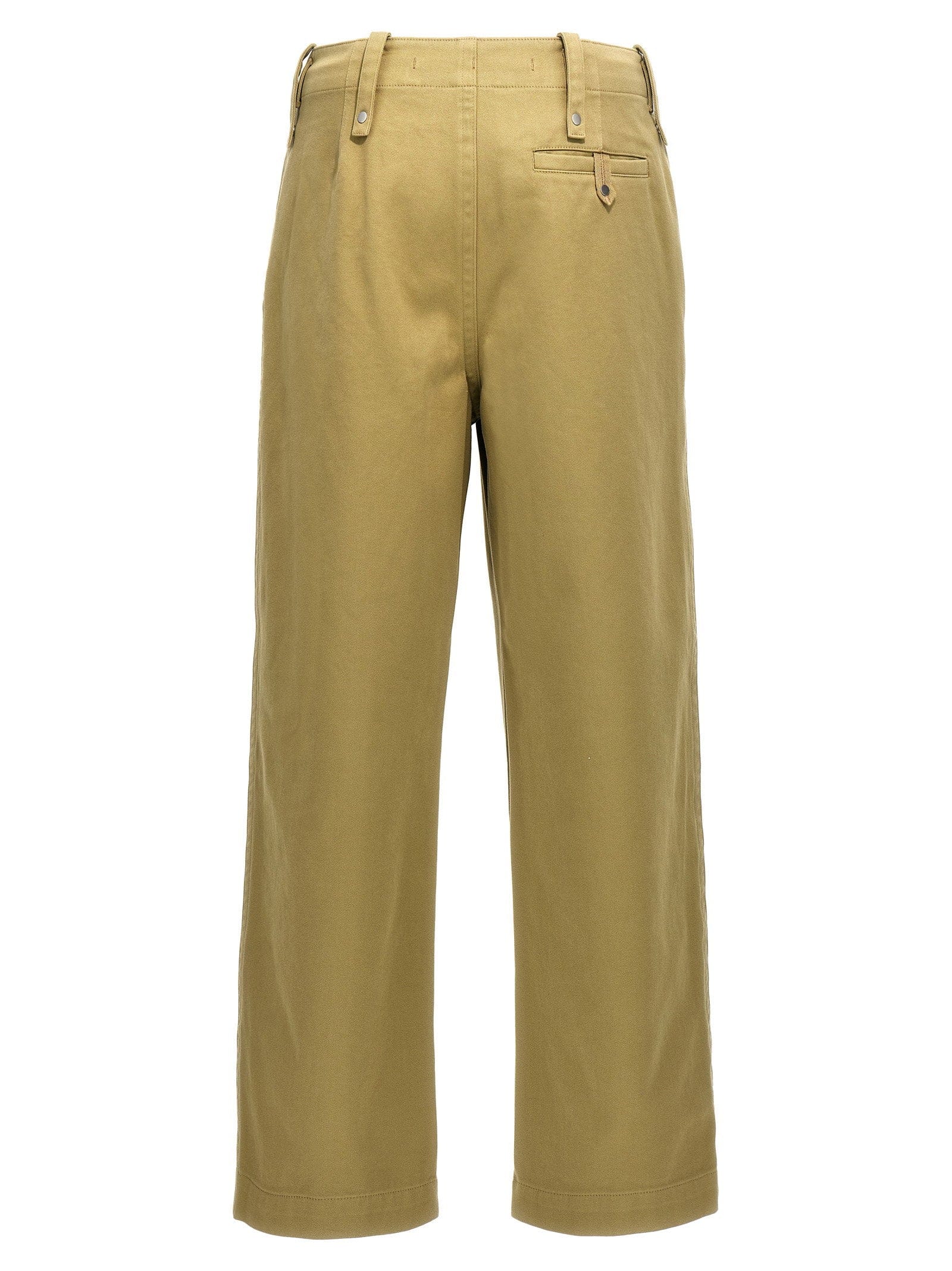 Burberry Cotton Trousers — Khaki