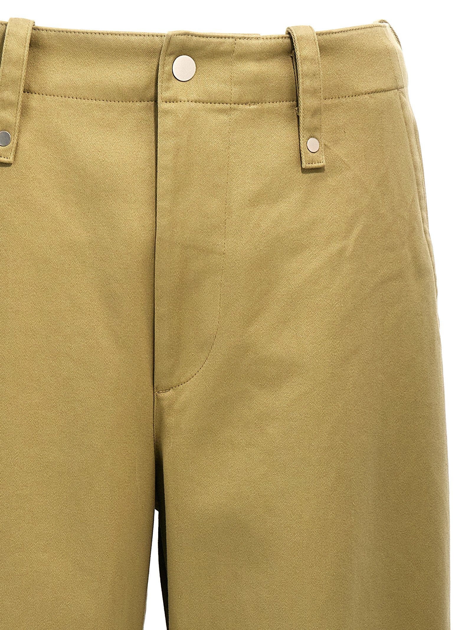 Burberry Cotton Trousers — Khaki