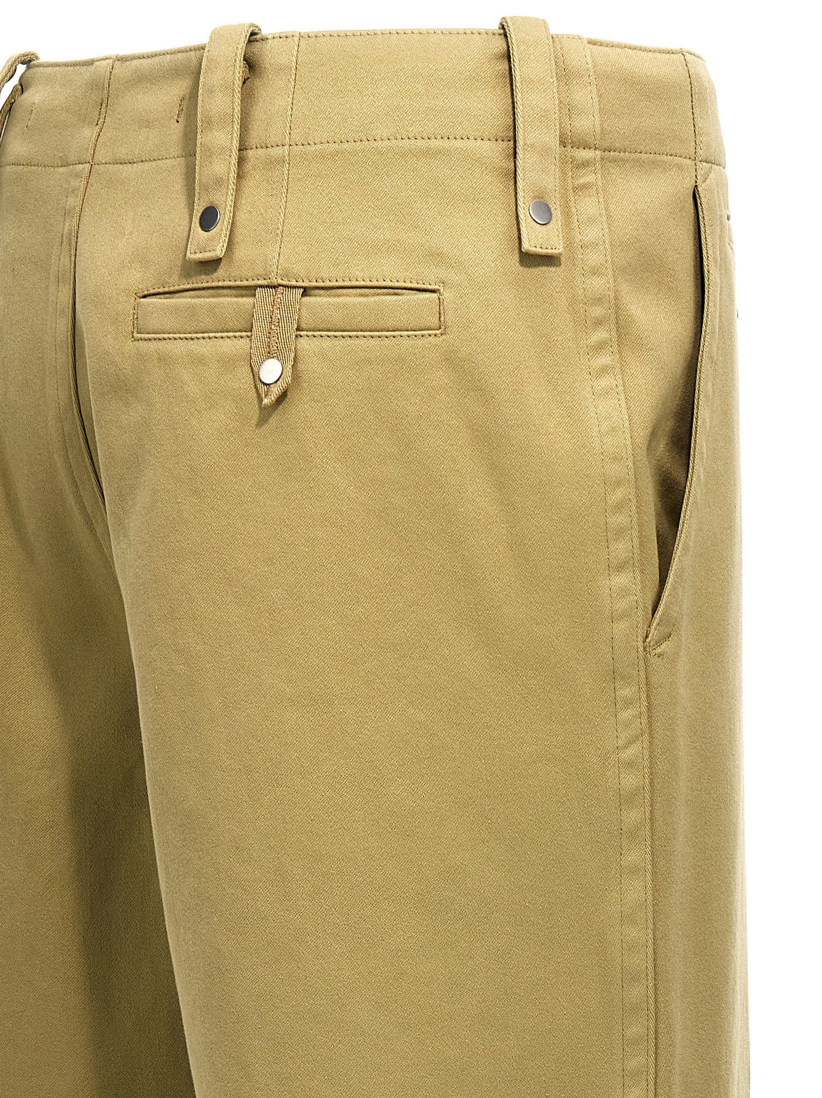 Burberry Cotton Trousers — Khaki