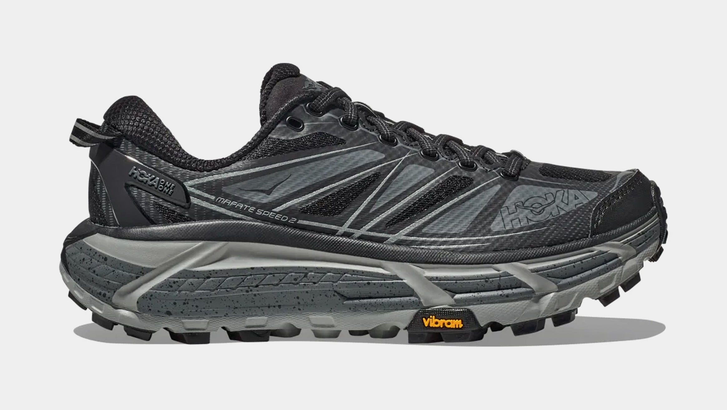 Hoka Mafate Speed 2 Mens Running Shoes (Black/Castlerock)