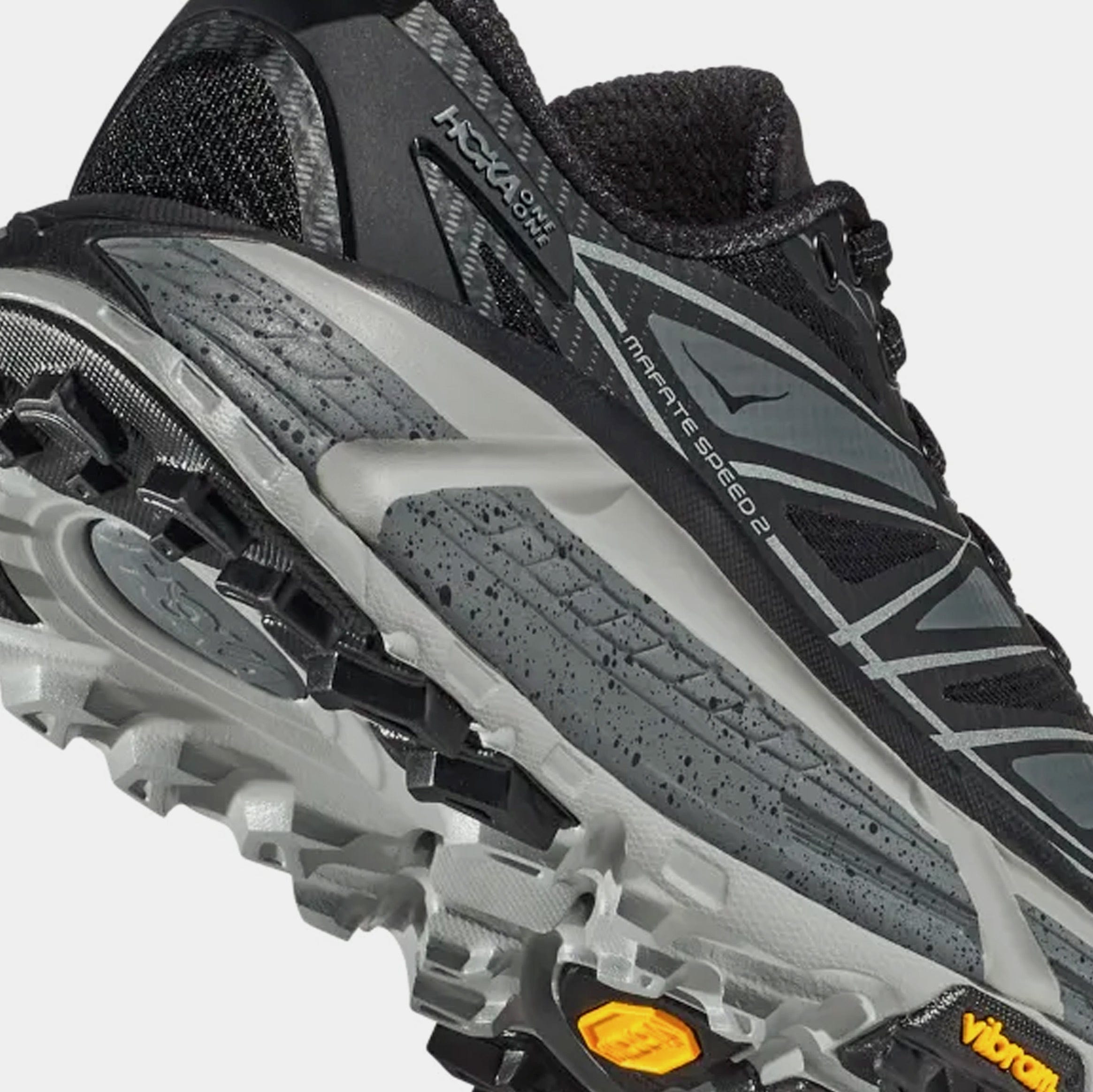 Hoka Mafate Speed 2 Mens Running Shoes (Black/Castlerock)
