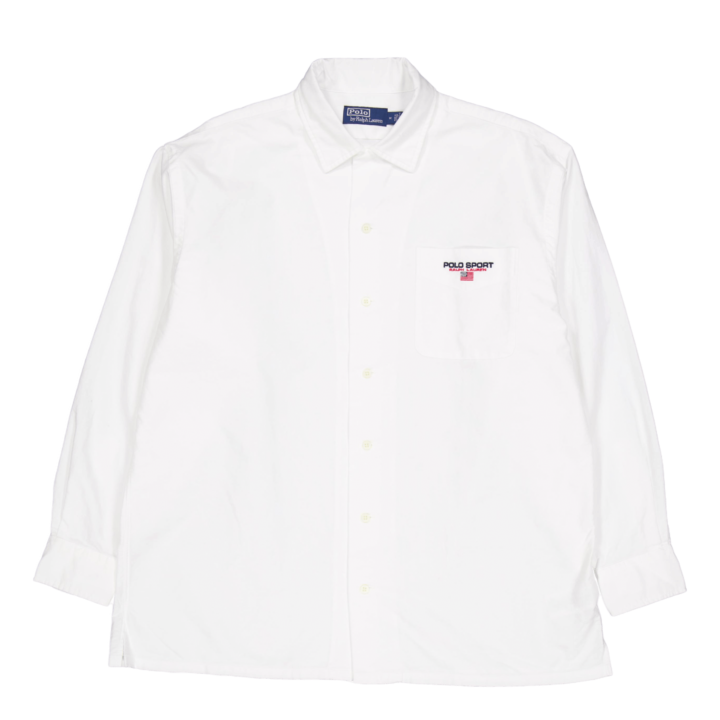 Polo Ralph Lauren Big Fit Polo Sport Oxford Camp Shirt White