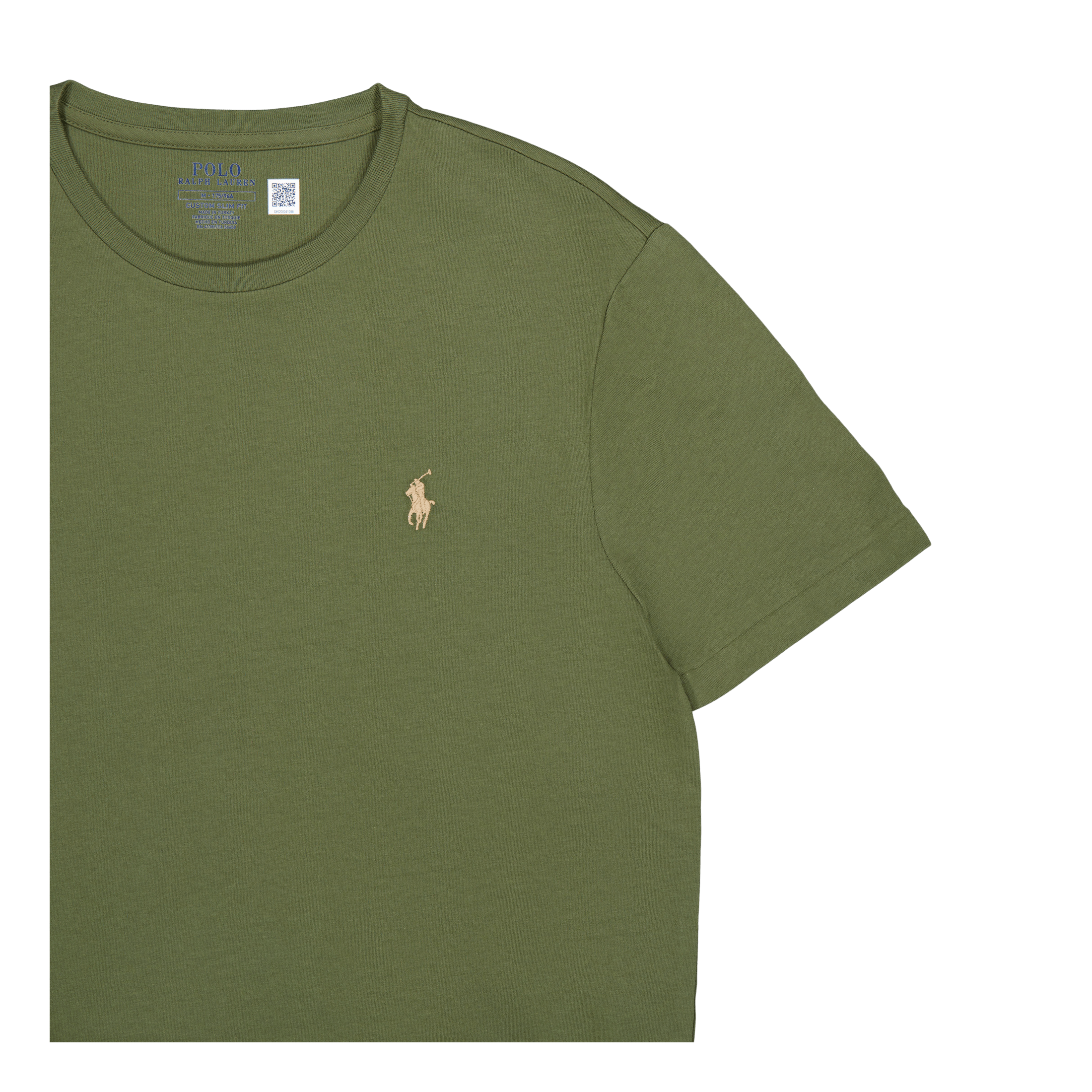 Polo Ralph Lauren Custom Slim Fit Jersey Crewneck T - Shirt Dark Sage