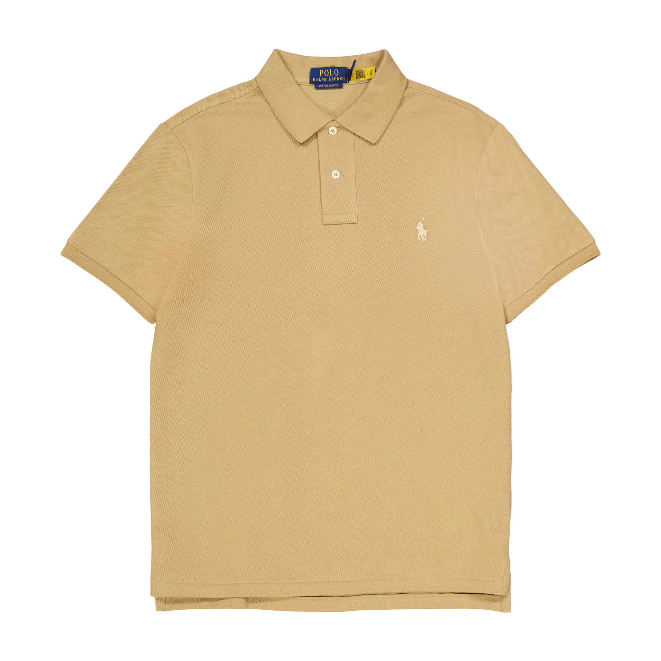 Polo Ralph Lauren Custom Slim Fit Mesh Polo Shirt Cafe Tan