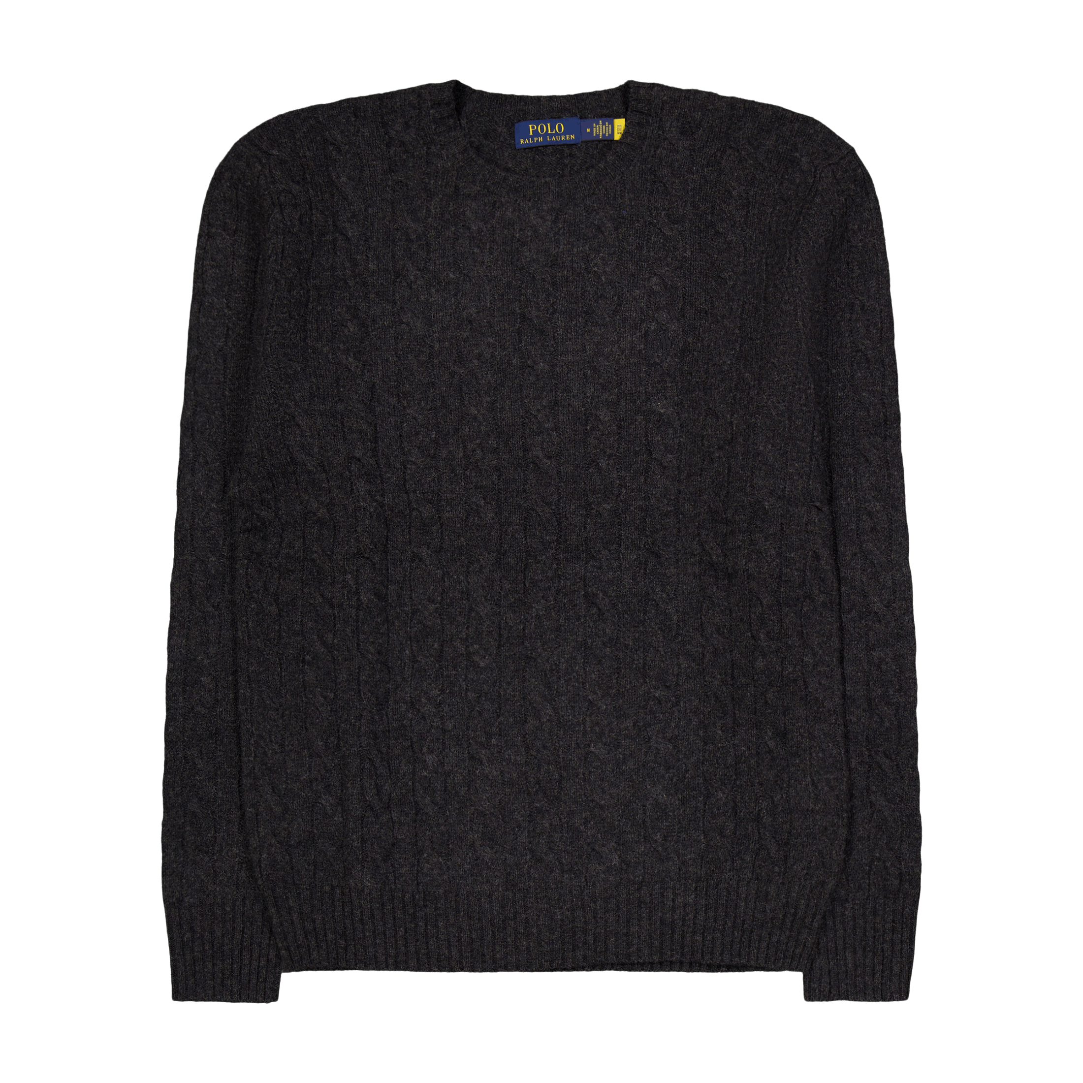 Polo Ralph Lauren Cable - Knit Wool - Cashmere Sweater Dark Granite Hthr