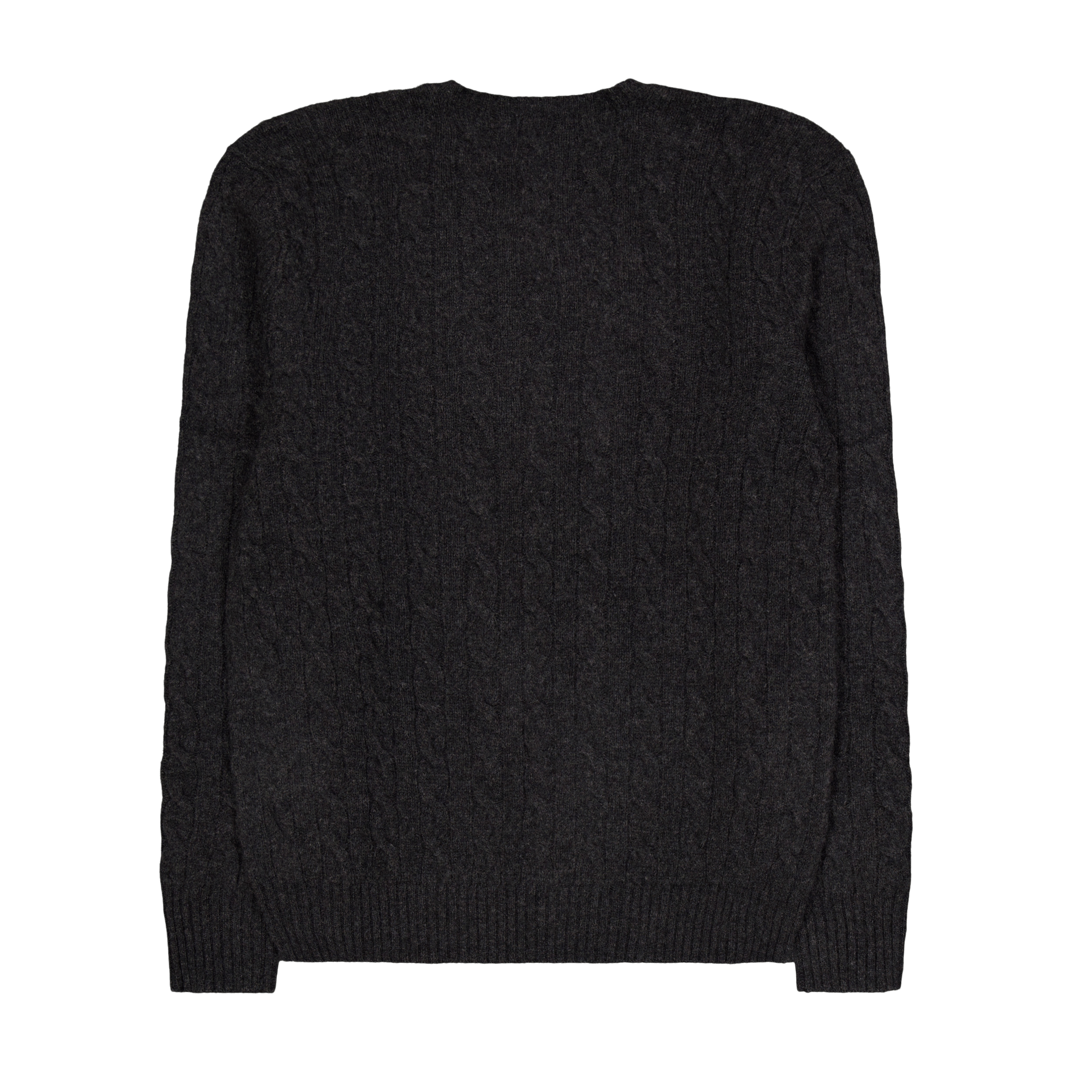 Polo Ralph Lauren Cable - Knit Wool - Cashmere Sweater Dark Granite Hthr