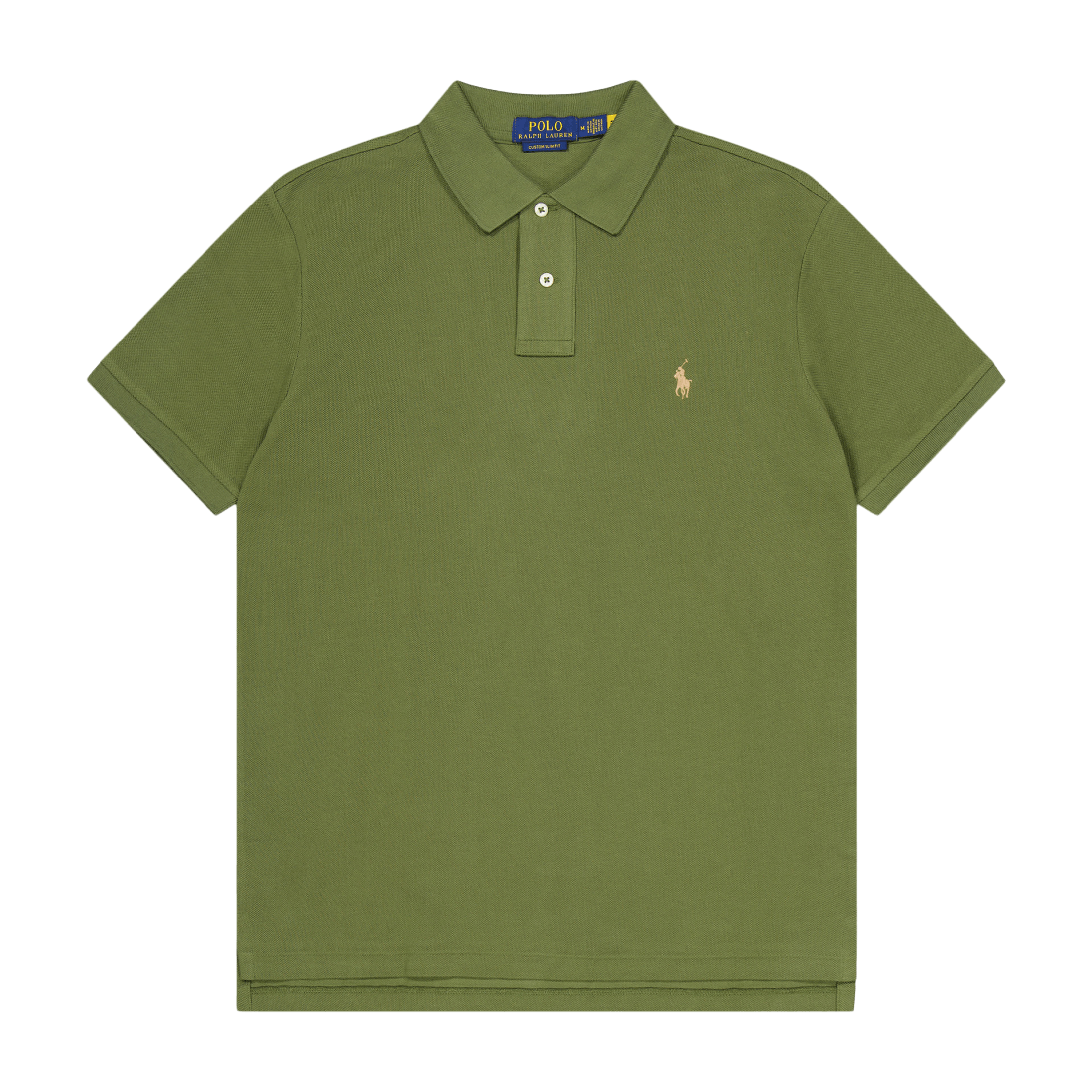 Polo Ralph Lauren Custom Slim Fit Mesh Polo Shirt Dark Sage