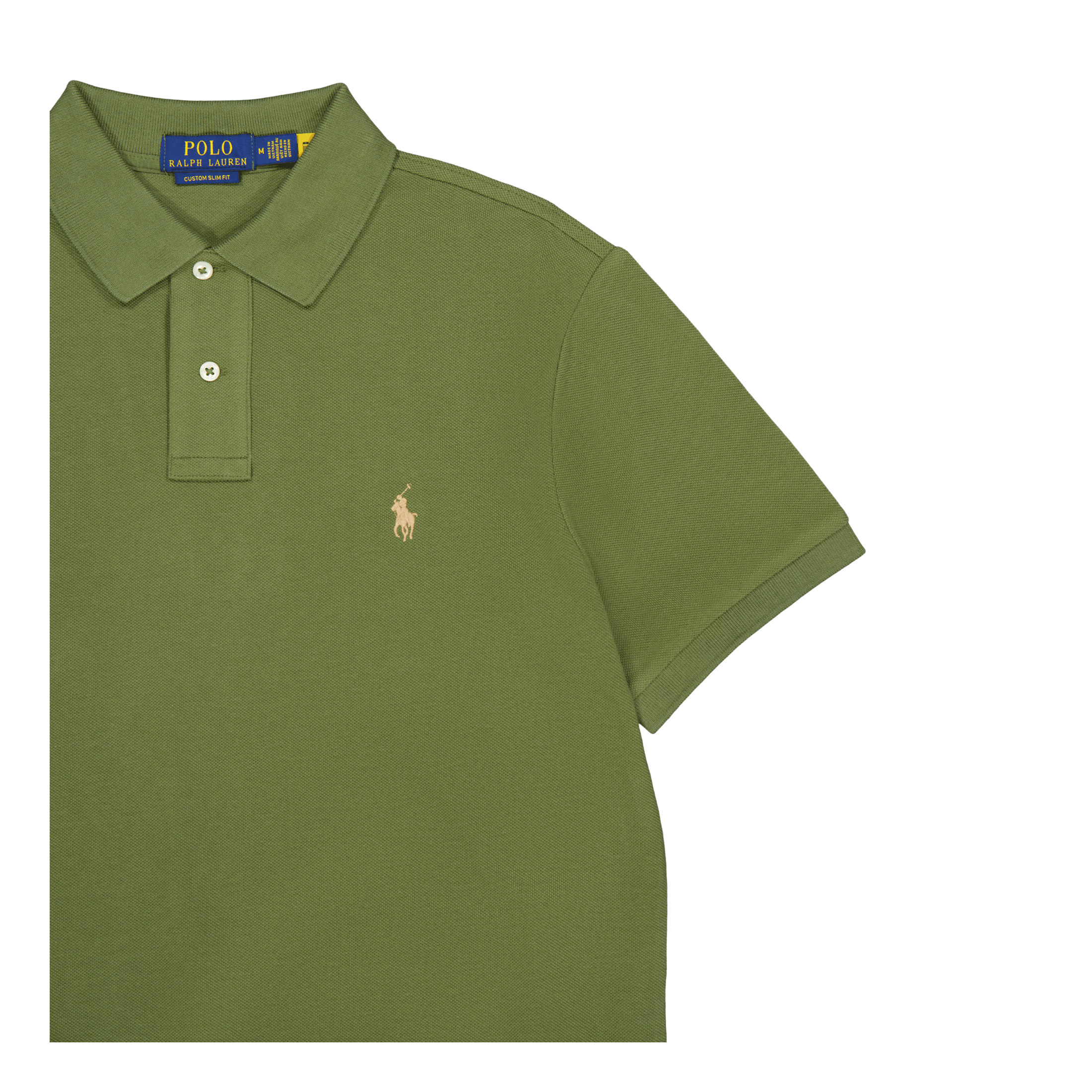 Polo Ralph Lauren Custom Slim Fit Mesh Polo Shirt Dark Sage
