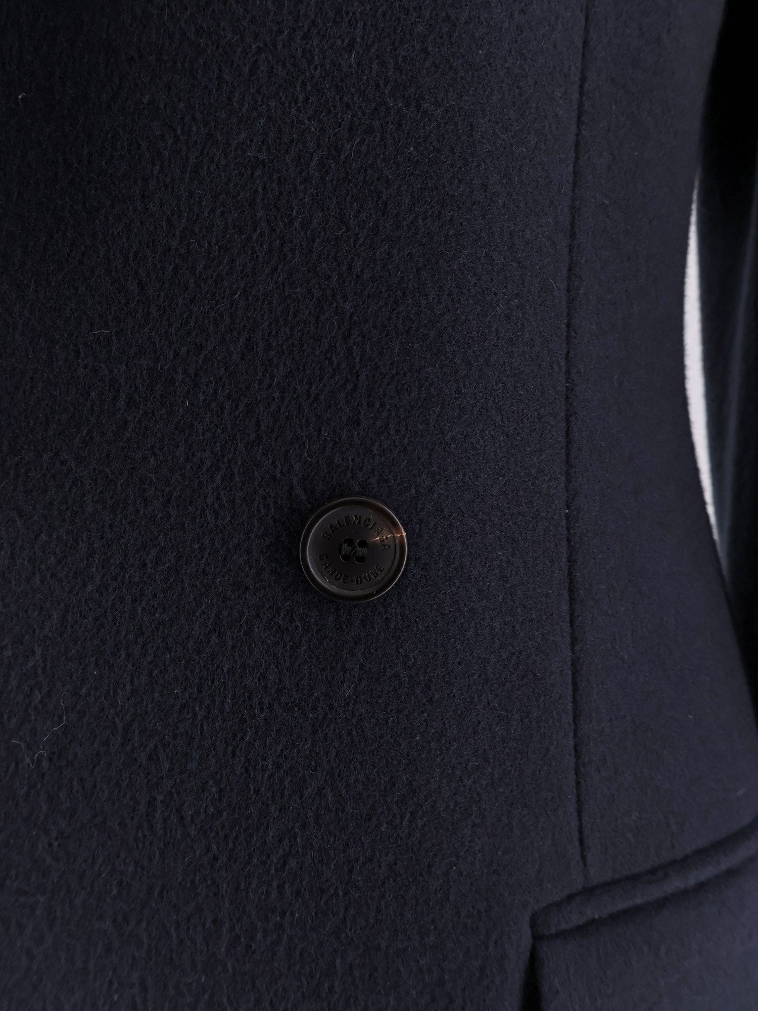 Balenciaga Godet Midi double - breasted wool coat