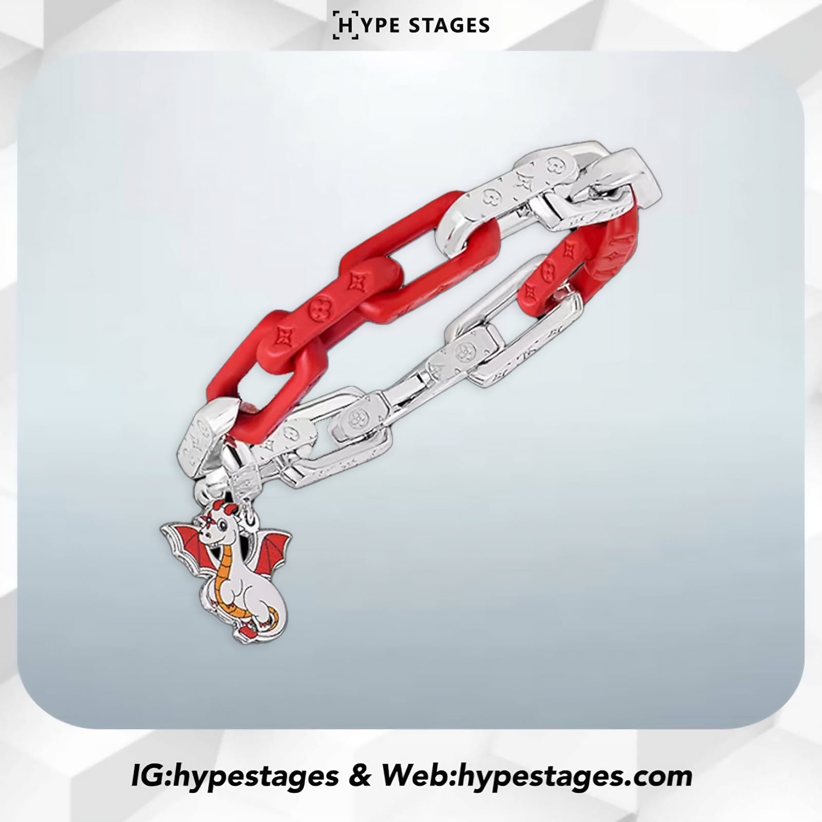 Louis Vuitton LV DRAGON MONOGRAM CHAIN BRACELET