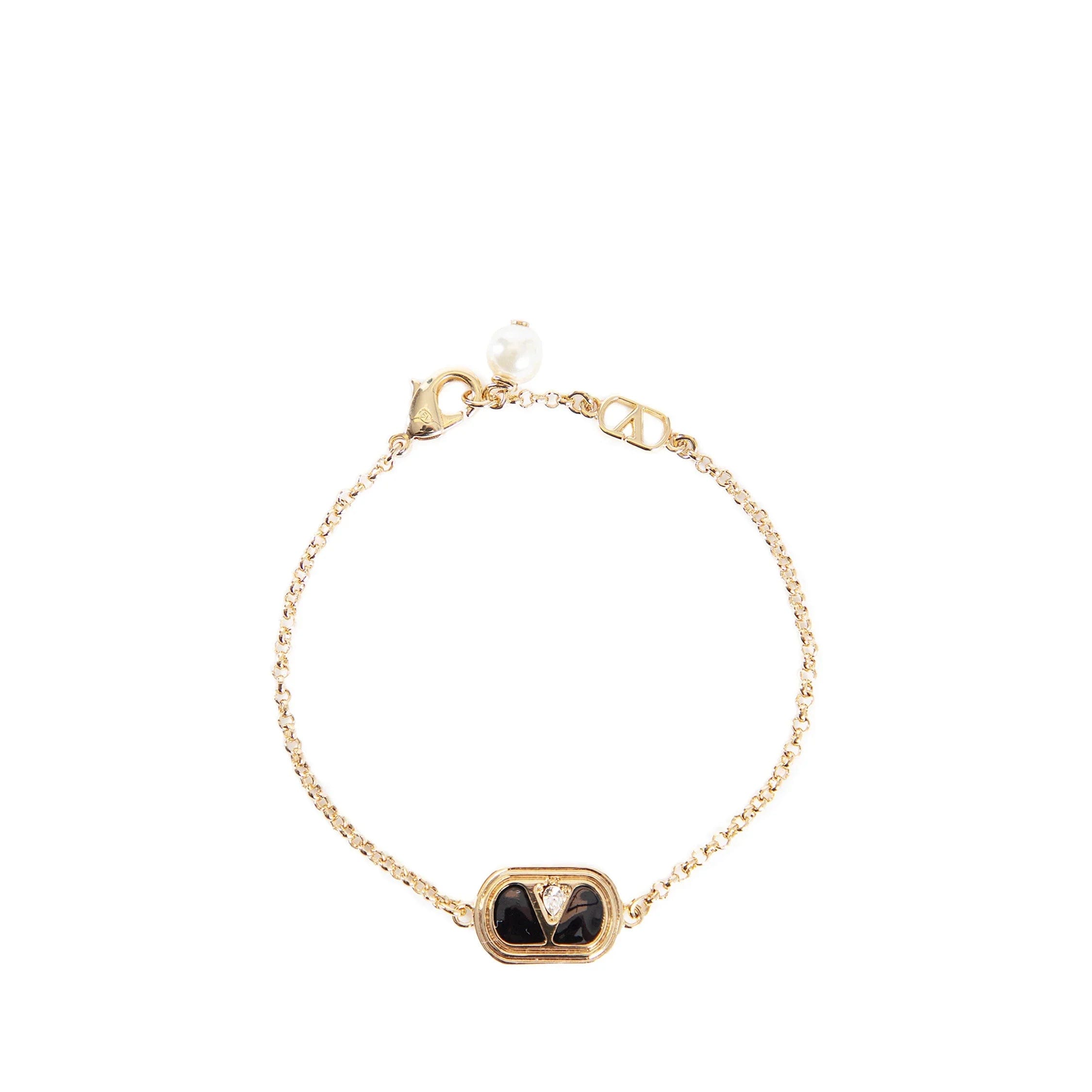 Valentino Enamelled vlogo bracelet