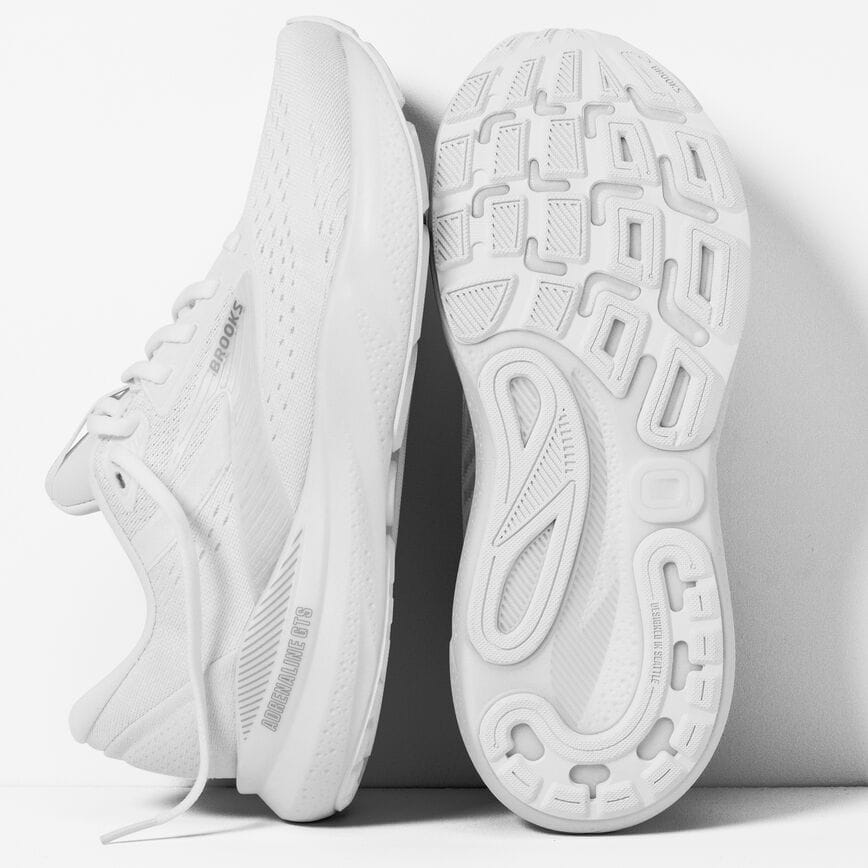 Brooks Adrenaline GTS 24 White/Oyster/Alloy (Women's)