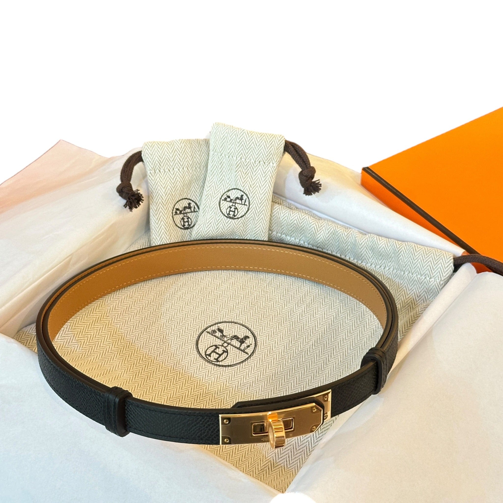Hermes Black Rosegold Hardware