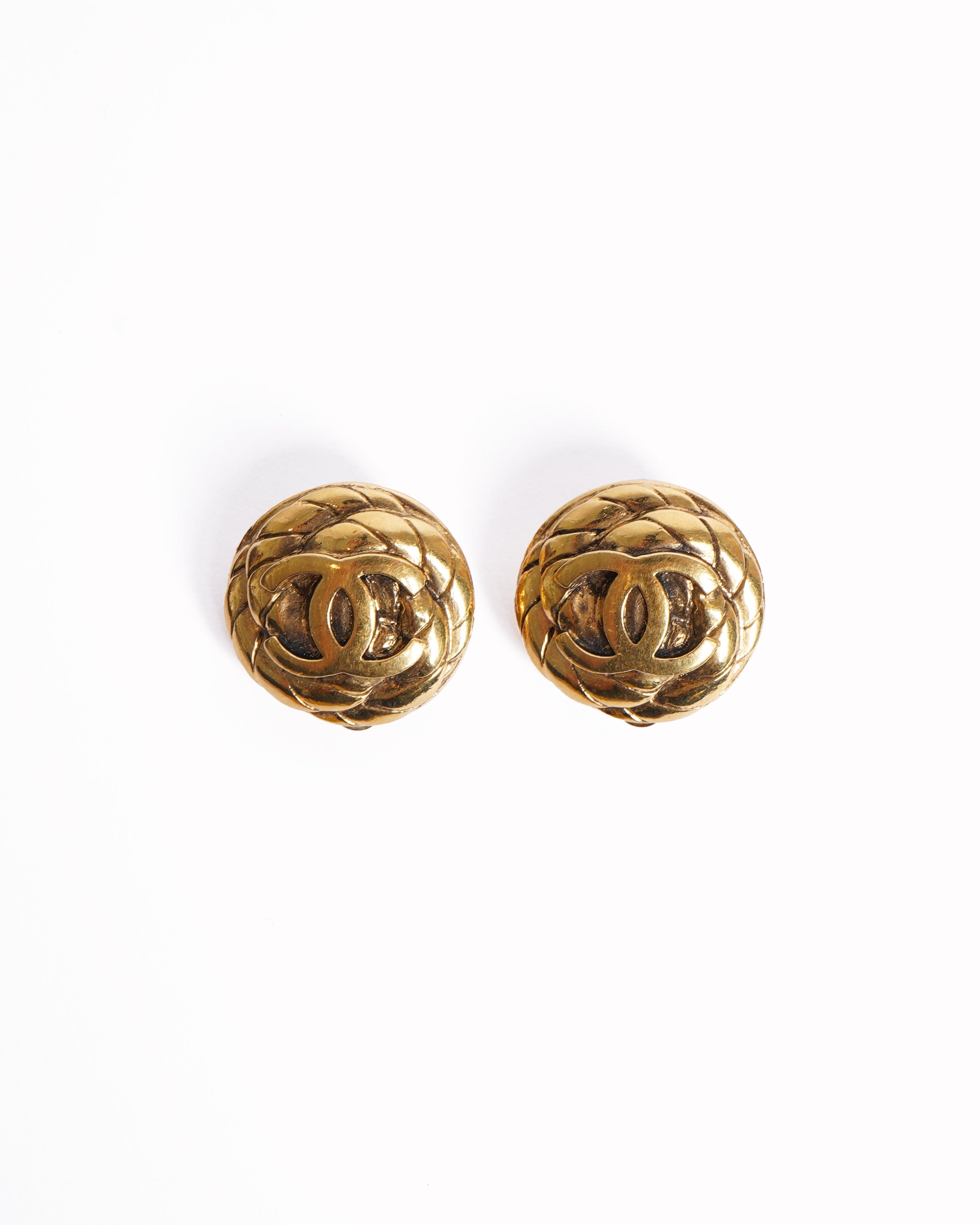 Chanel Vintage Chanel 1996 Gold Plated Earring Made In France