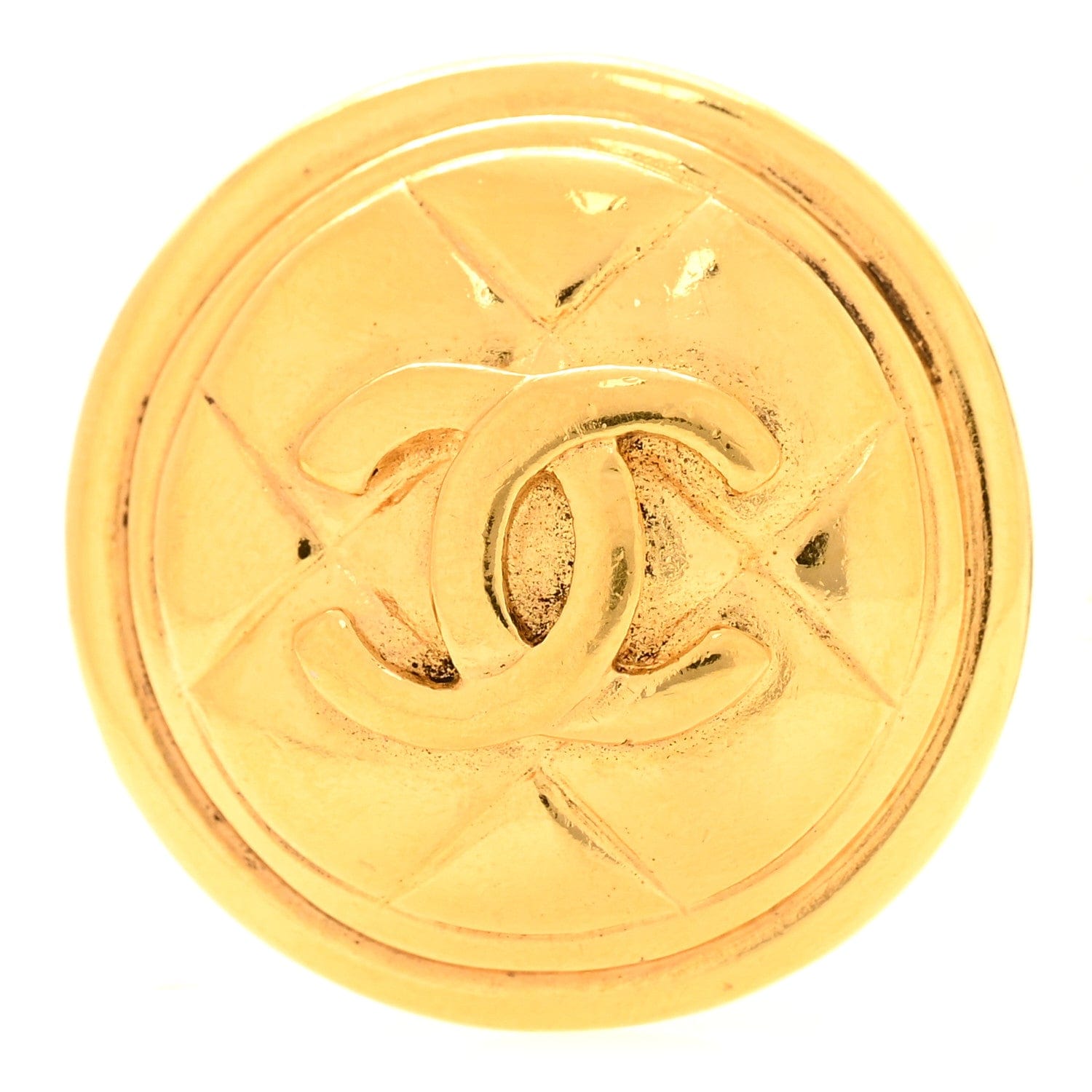 Chanel CC Brooch Gold