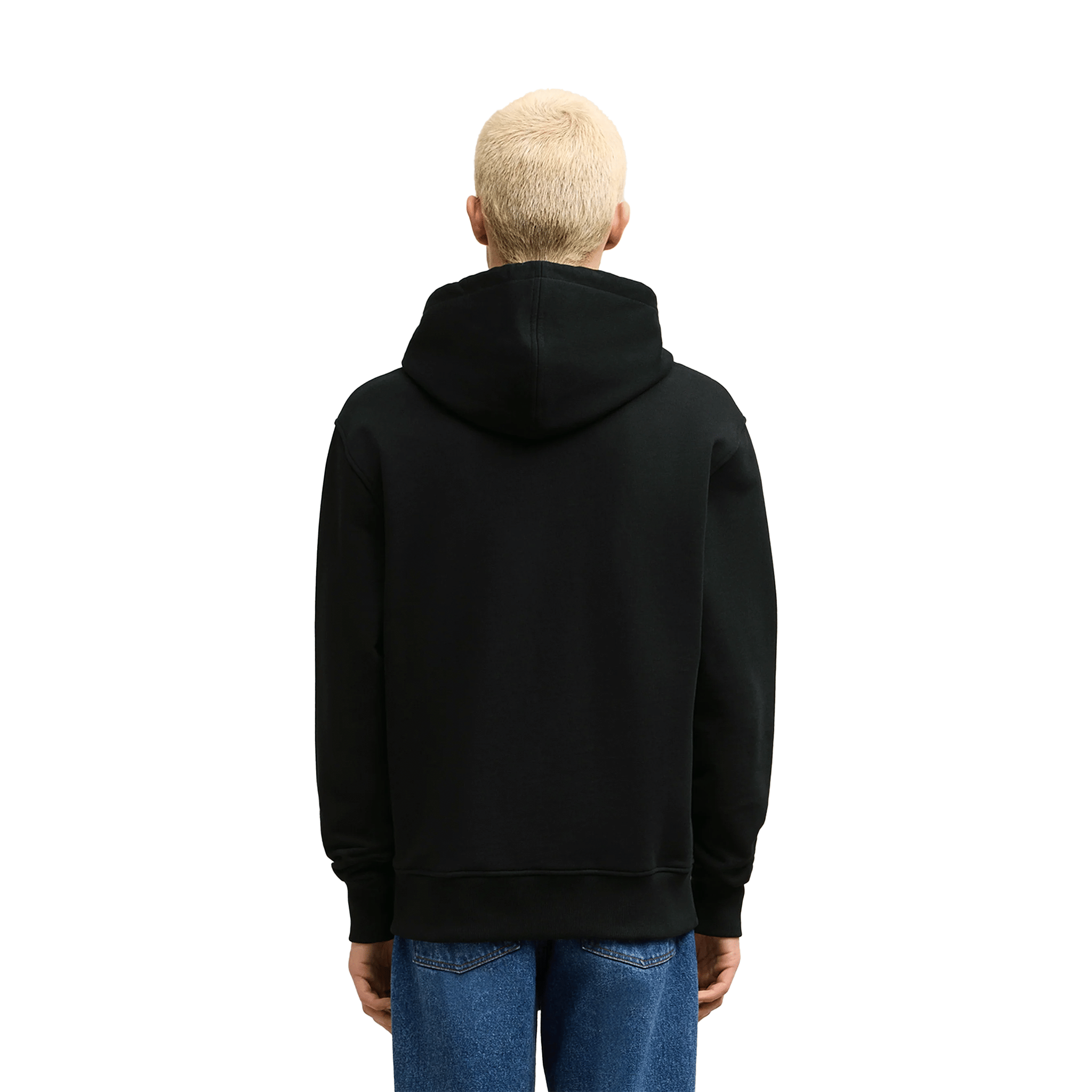 AMI Paris Ami De Coeur Zipped Hoodie Black/Red (SS24)