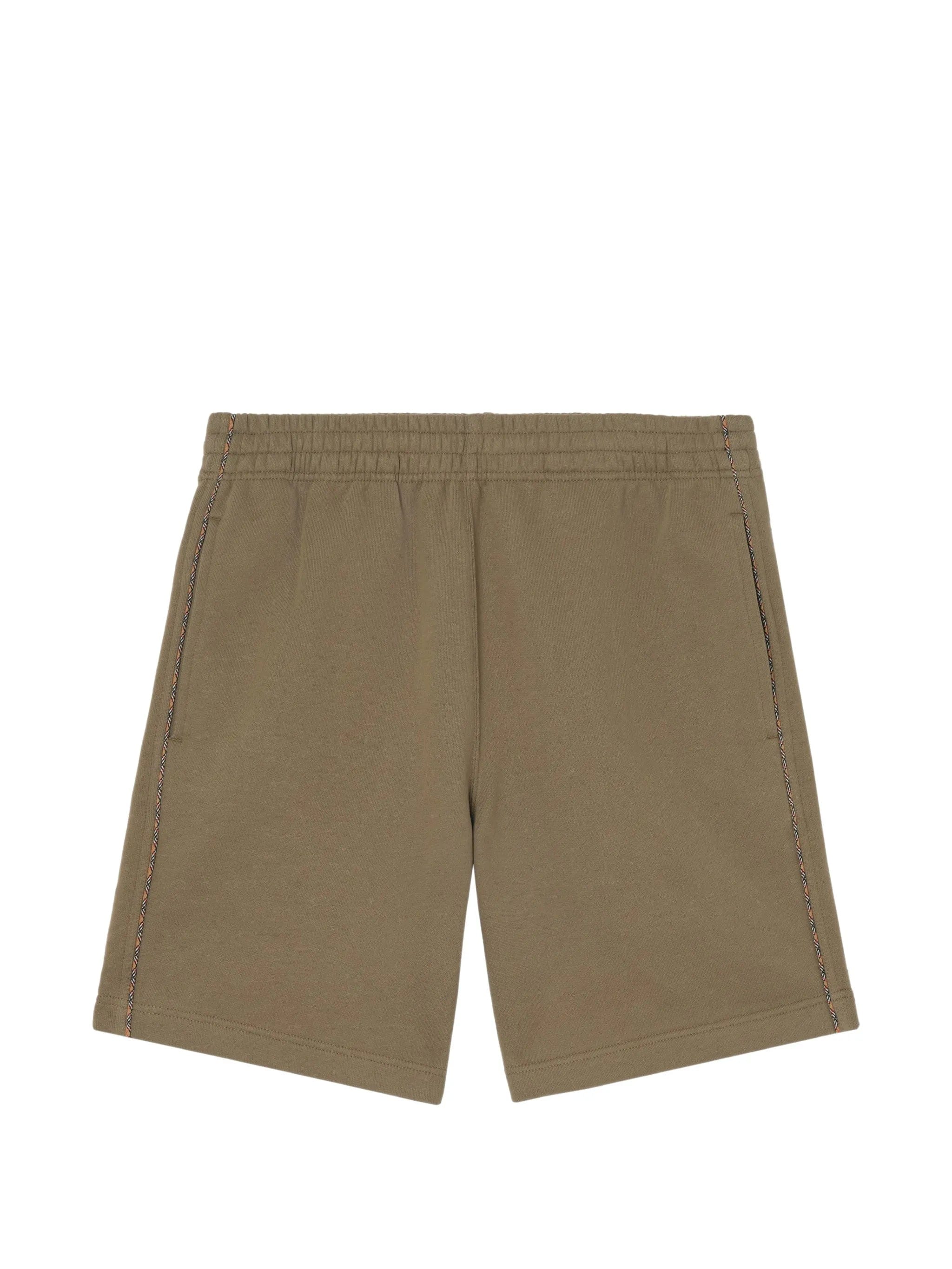 Burberry Check piping cotton shorts