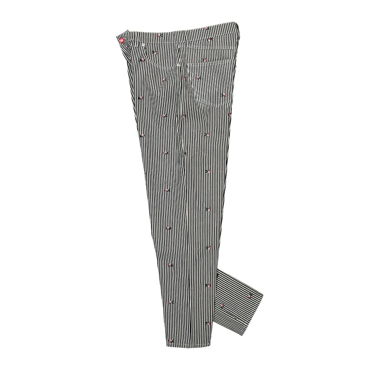 KENZO Rinse Striped Suisen Relaxed Jeans