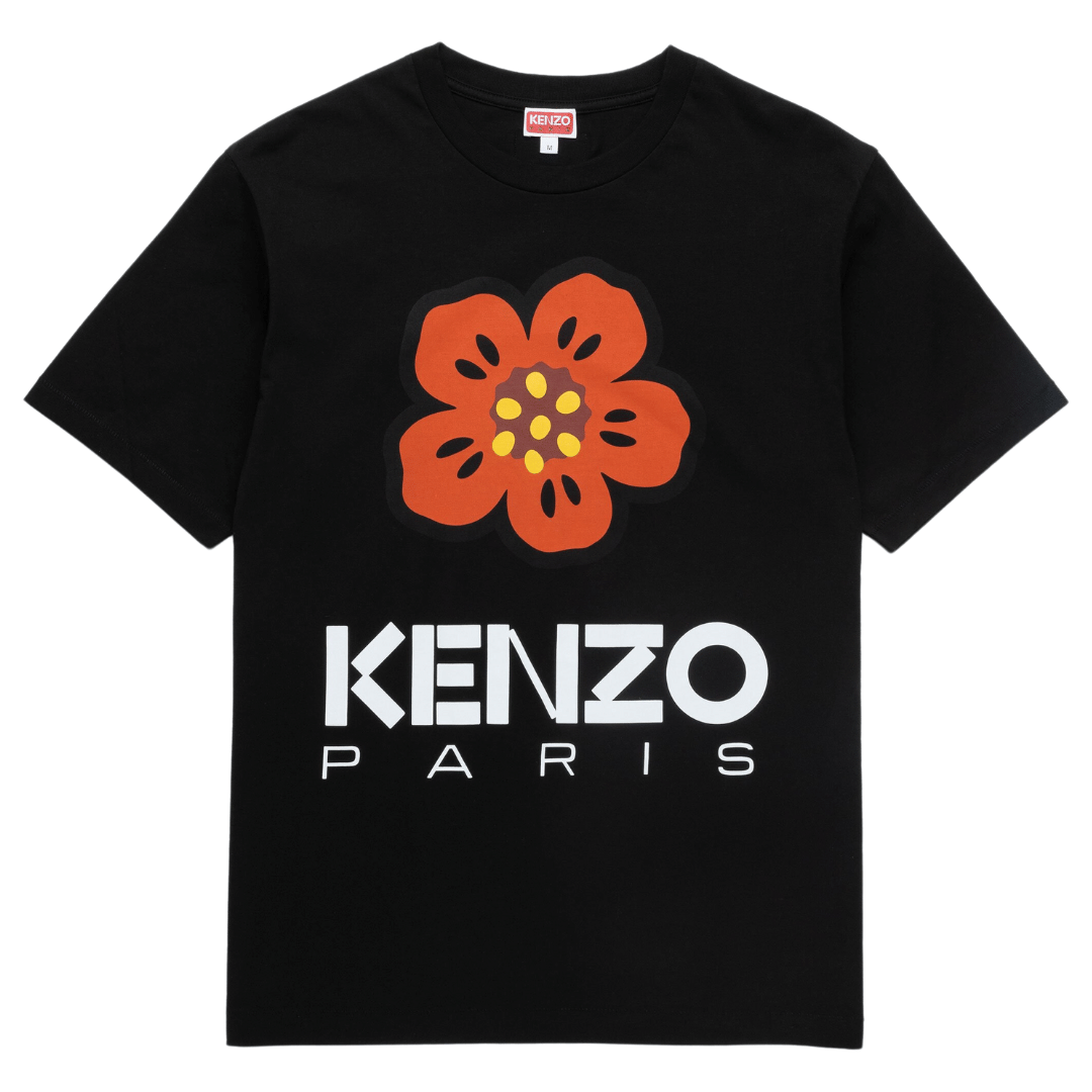 Kenzo Paris Large Boke Flower Oversized T - Shirt Black
