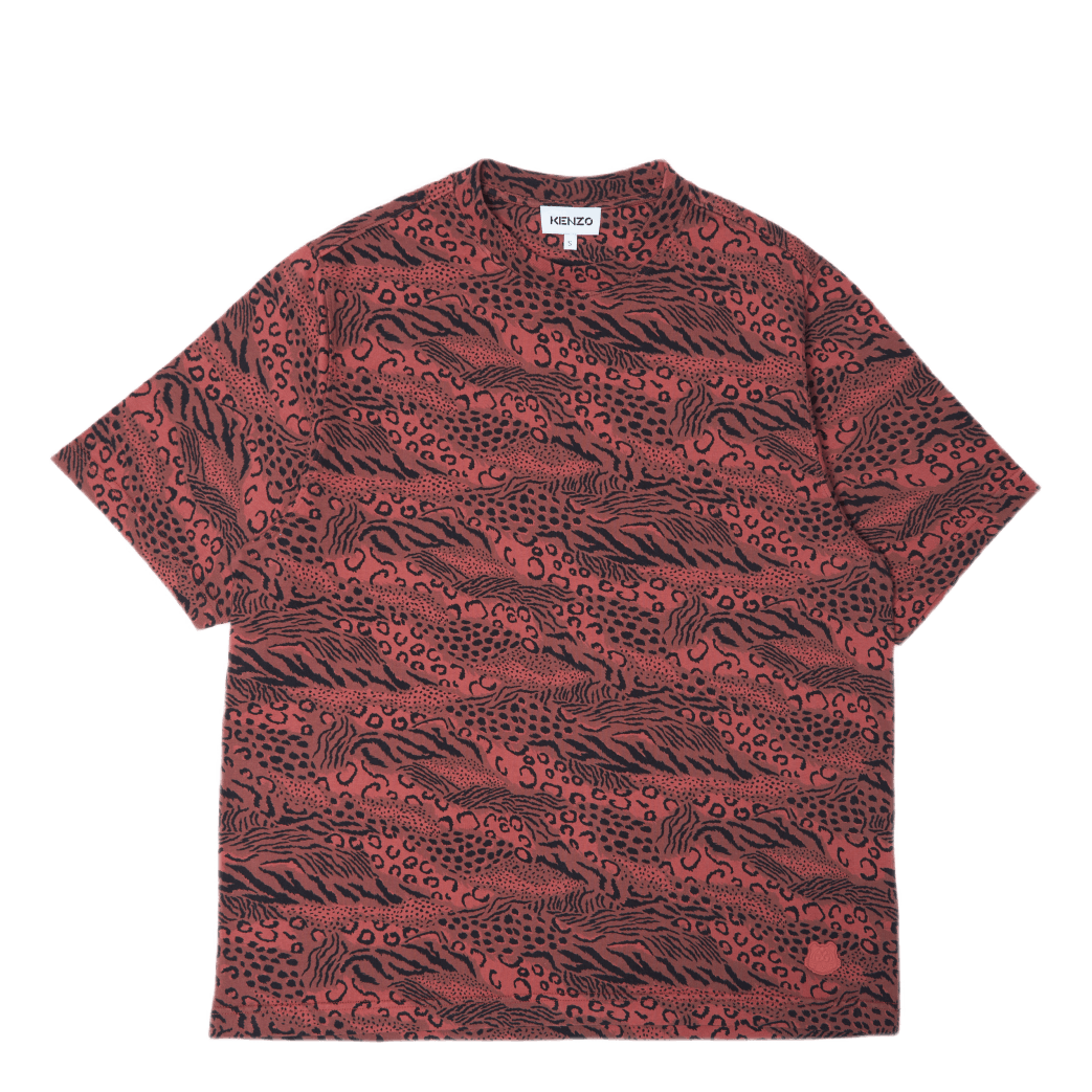 Kenzo Print Skate T - shirt Dark Rose
