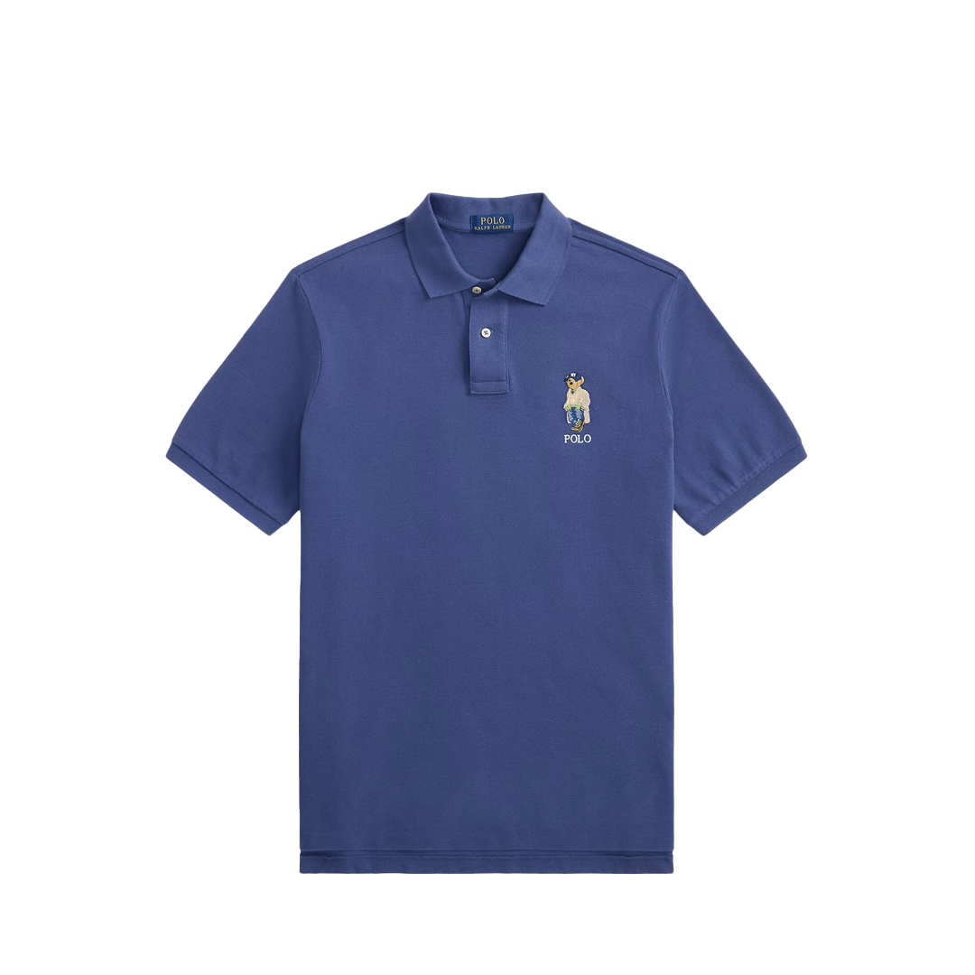 POLO RALPH Lauren CLASSIC FIT POLO BEAR MESH POLO SHIRT LIGHT NAVY