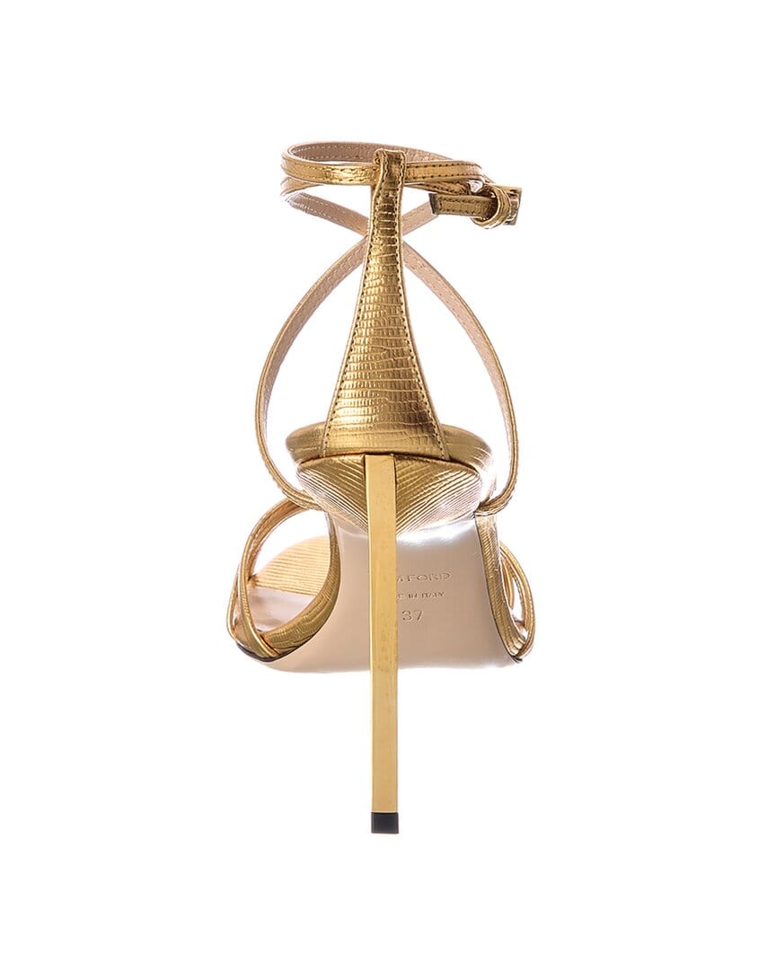 Tom Ford Ida Embossed Leather Sandal