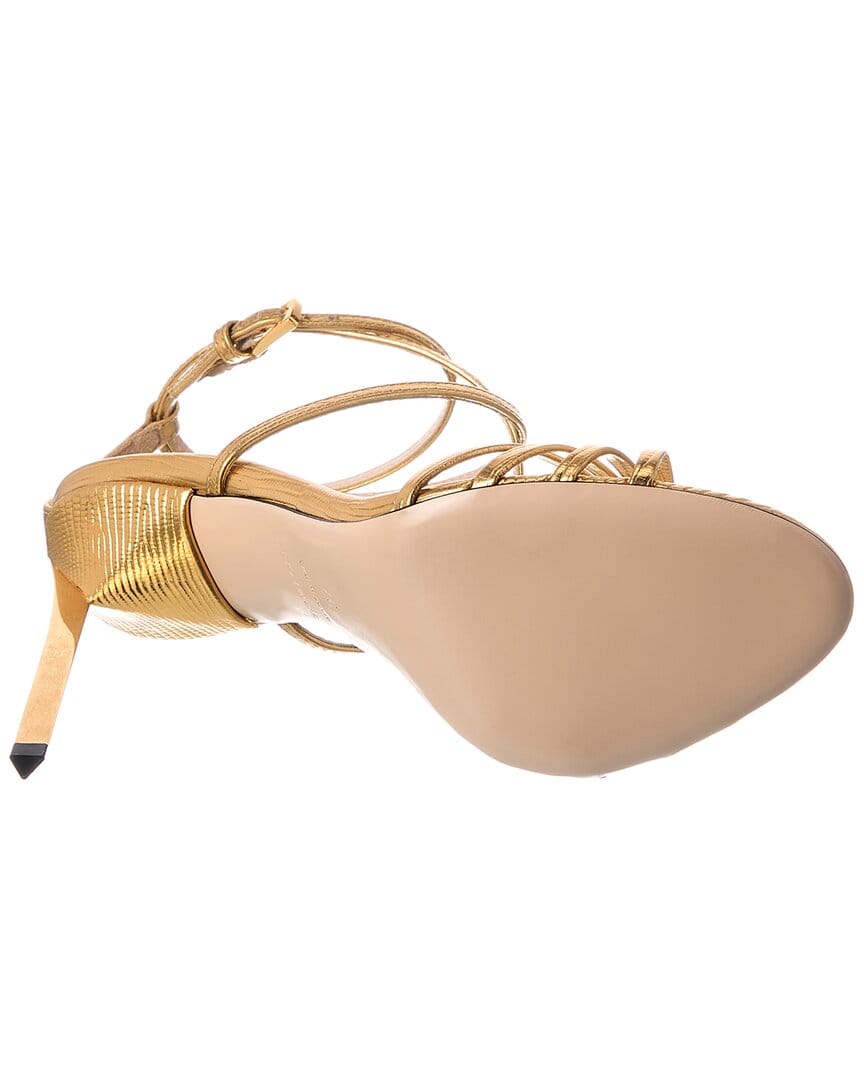 Tom Ford Ida Embossed Leather Sandal