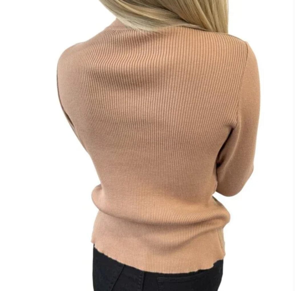 HERMES Vintage Sellier Button Cardigan #M Light Brown Gold Cotton Nubuck