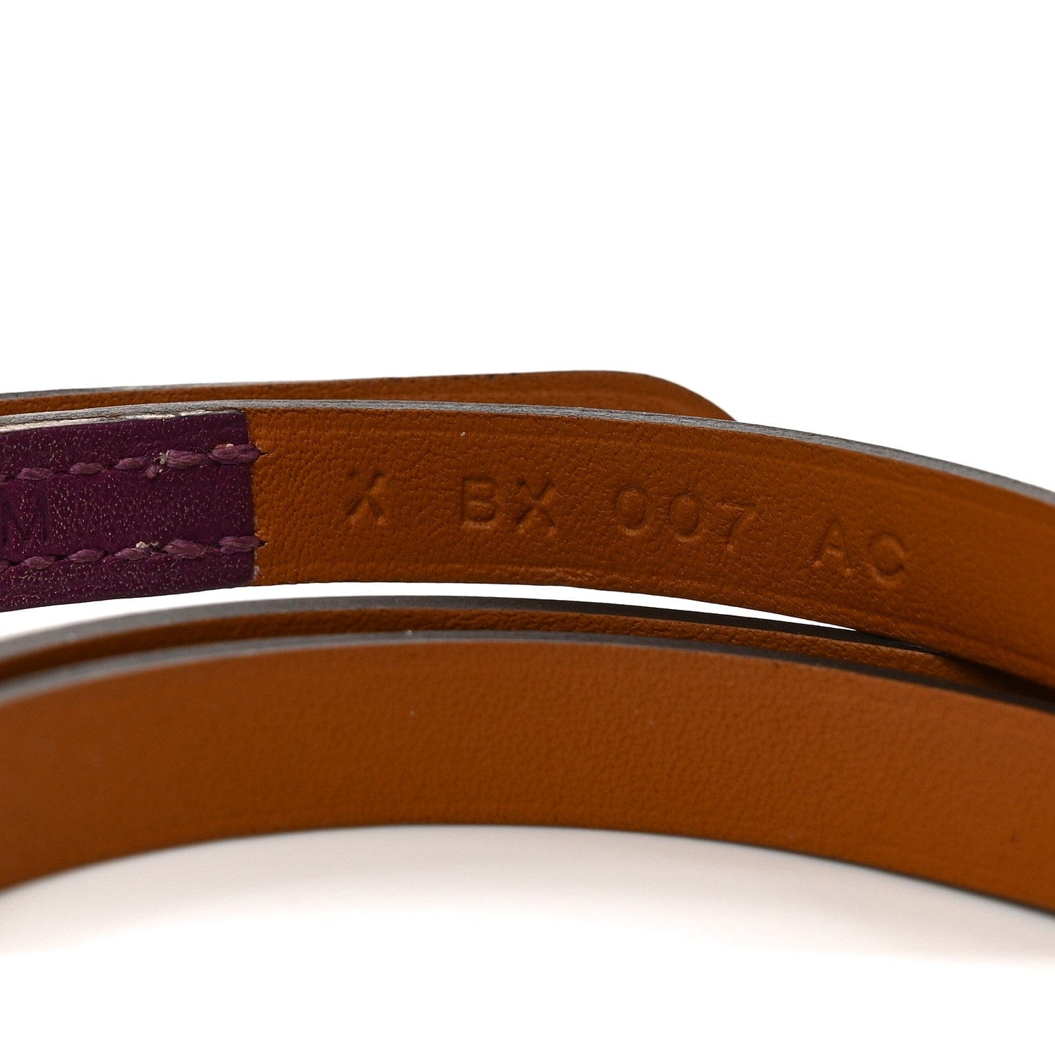 Hermes Swift Hapi 3 mm Triple Tour Wrap Bracelet M Anemone
