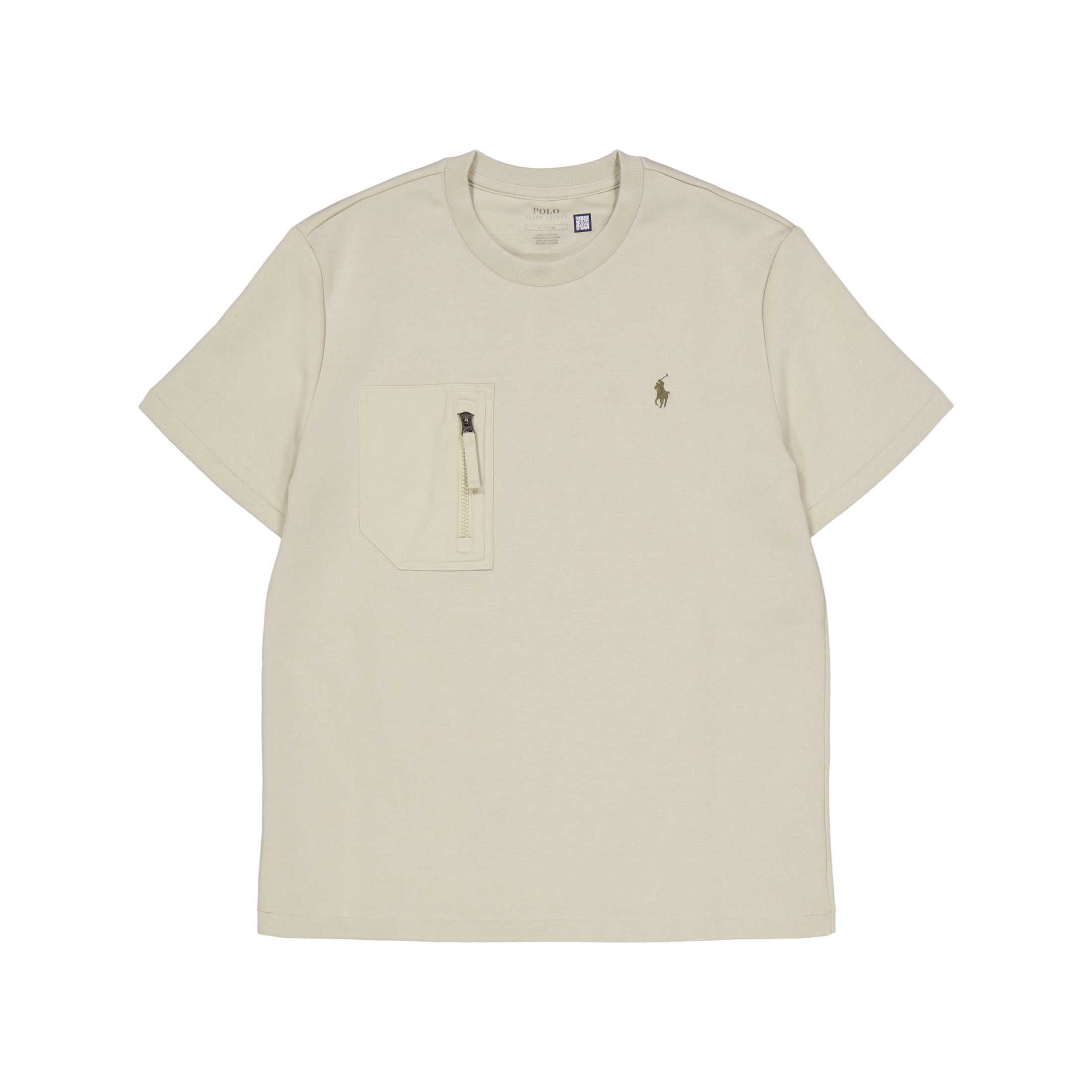 Polo Ralph Lauren Double - Knit Pocket T - Shirt Classic Stone
