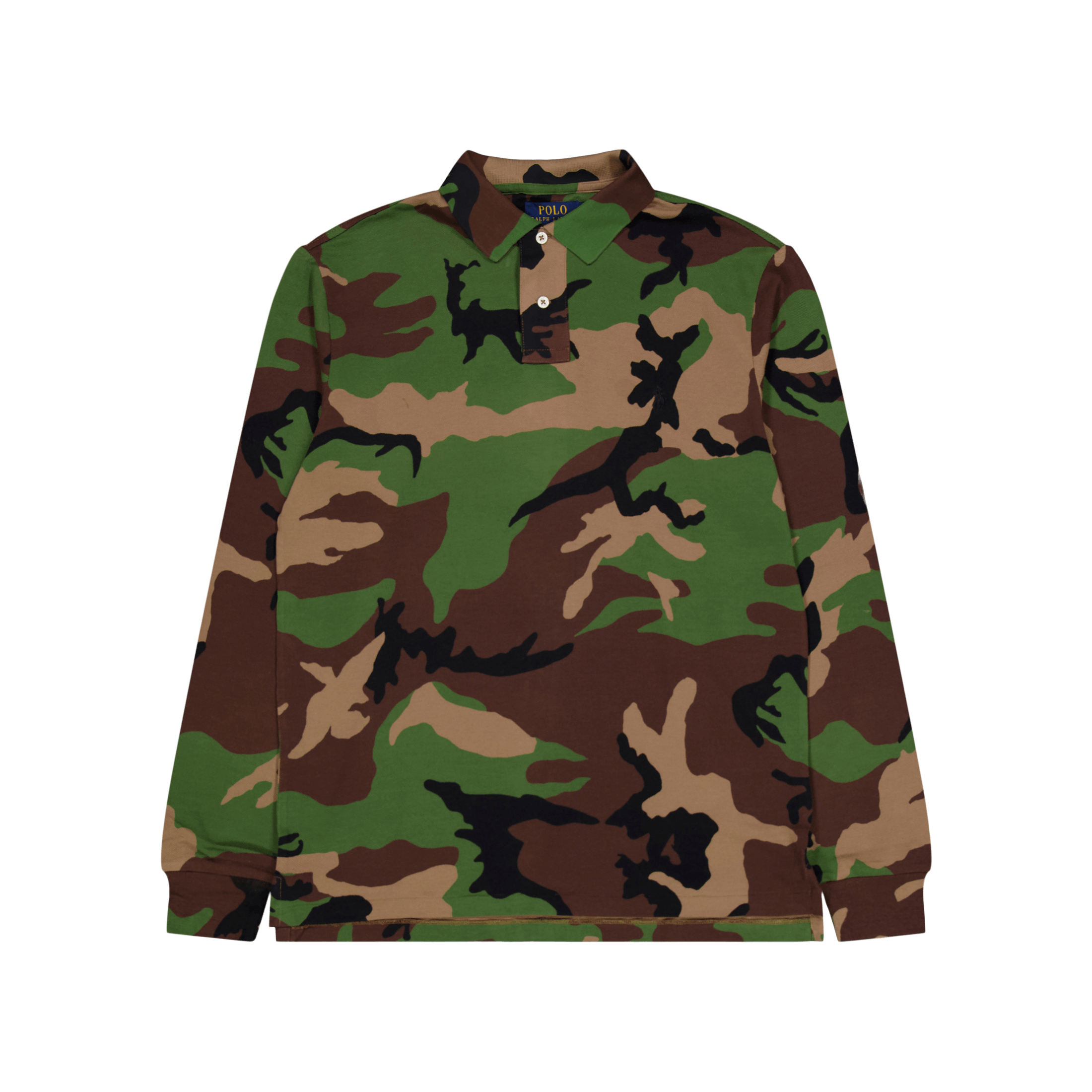 Polo Ralph Lauren Custom Slim Fit Camo Mesh Polo Shirt Surplus Camo
