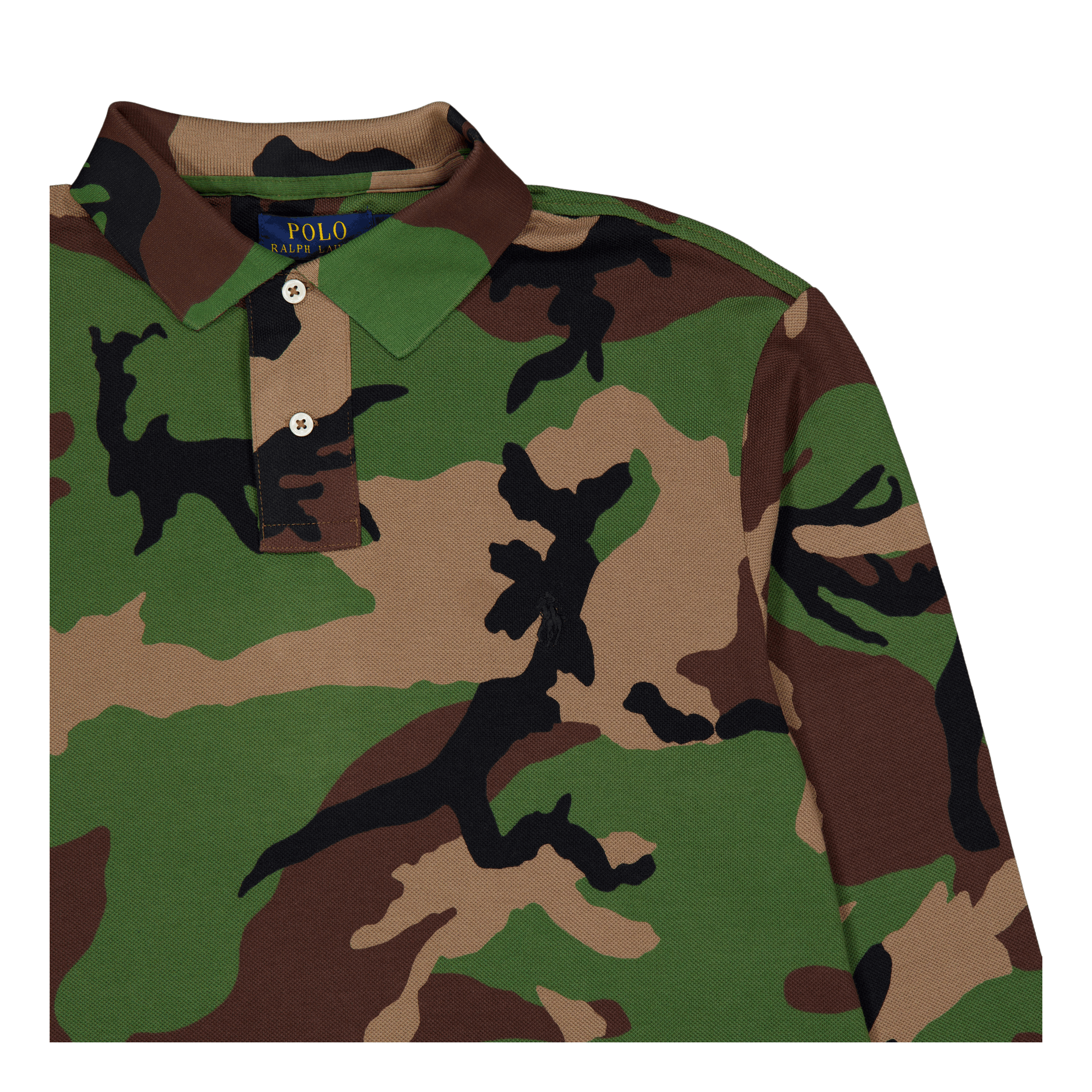 Polo Ralph Lauren Custom Slim Fit Camo Mesh Polo Shirt Surplus Camo