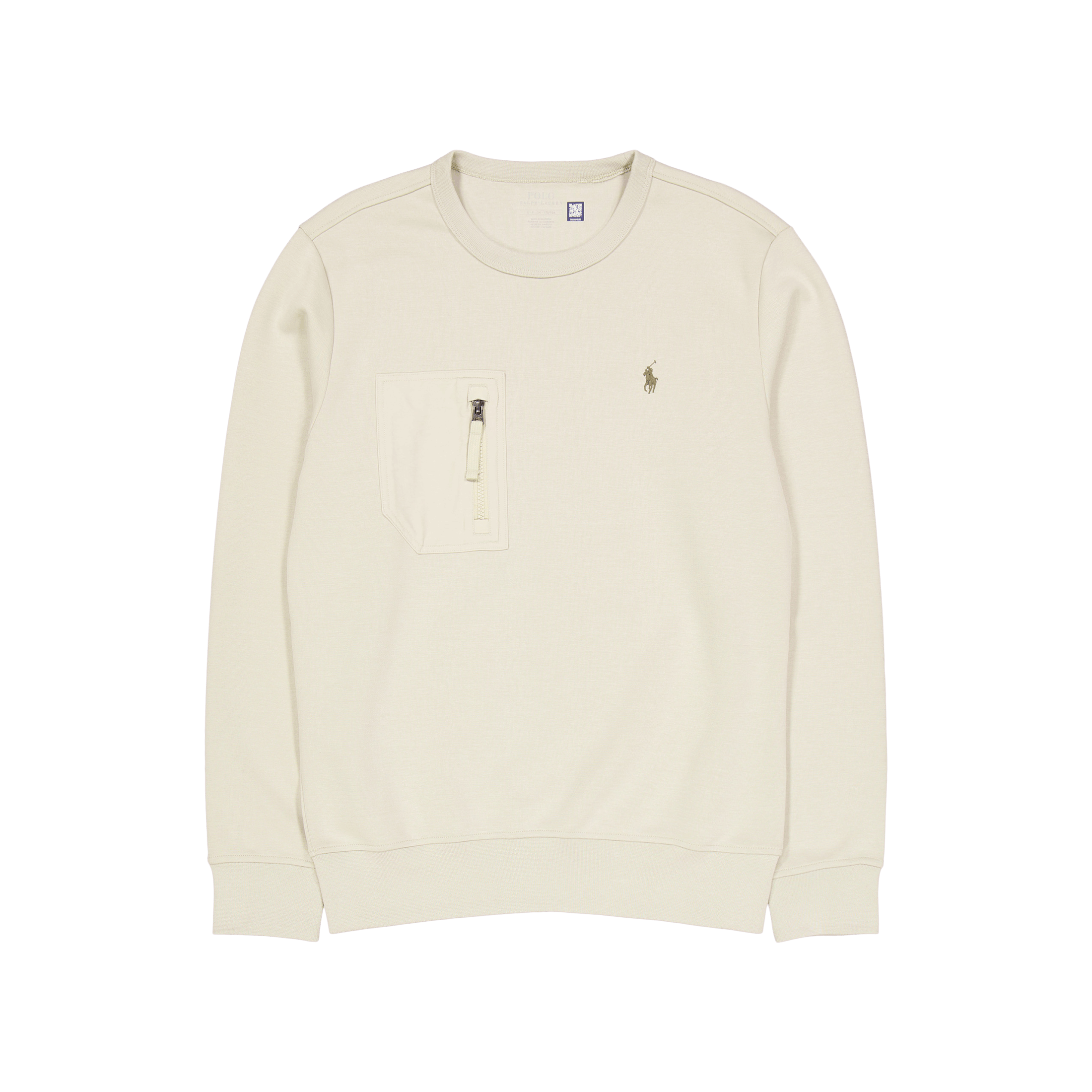 Polo Ralph Lauren Double - Knit Pocket Sweatshirt Classic Stone