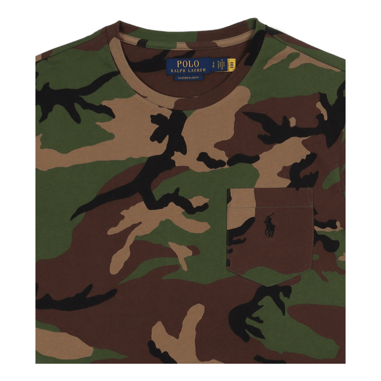 Polo Ralph Lauren Custom Slim Fit Camo Pocket T - Shirt Surplus Camo
