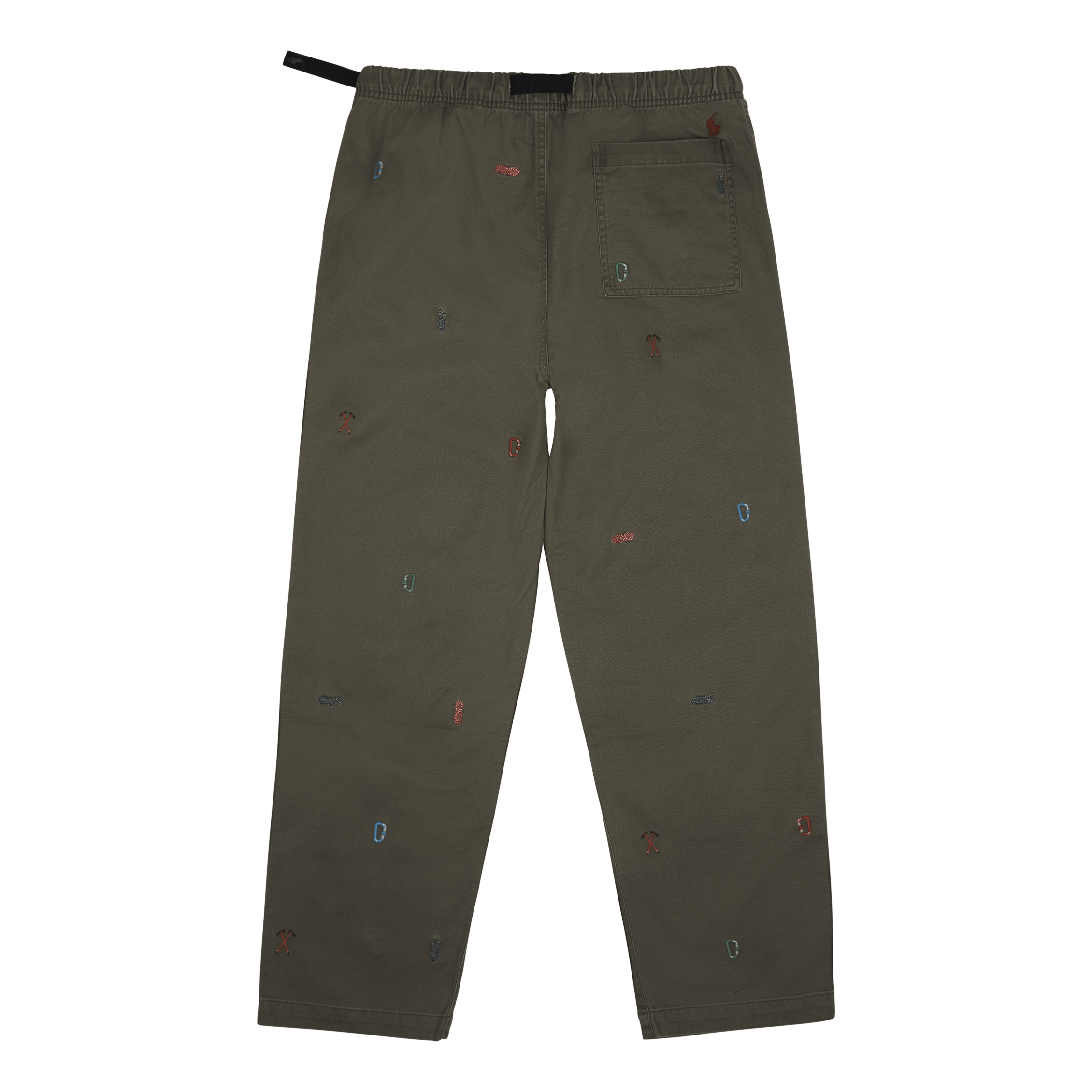 Polo Ralph Lauren Relaxed Fit Twill Hiking - Inspired Pant Dark Sage W/ Climbing Aoe
