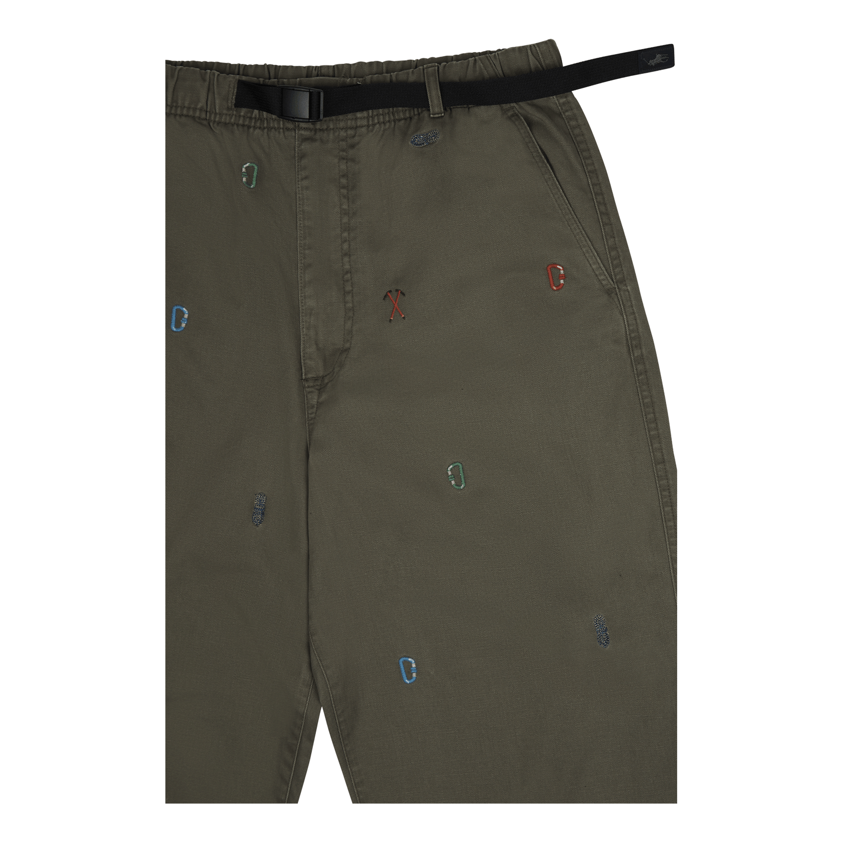 Polo Ralph Lauren Relaxed Fit Twill Hiking - Inspired Pant Dark Sage W/ Climbing Aoe