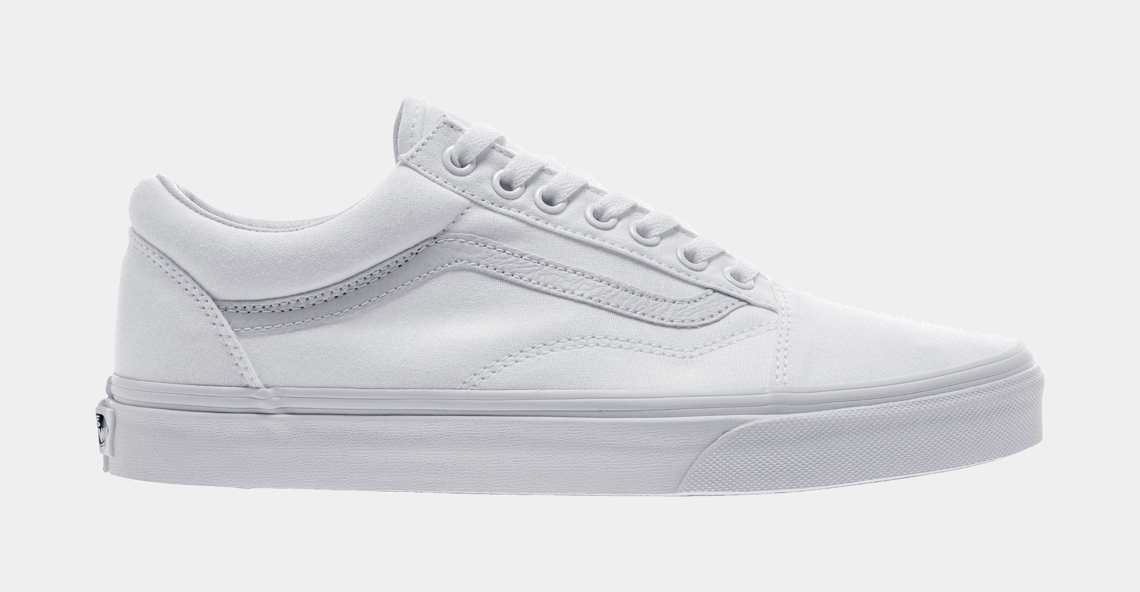 Vans Old Skool Low Mens Skate Shoe (White)