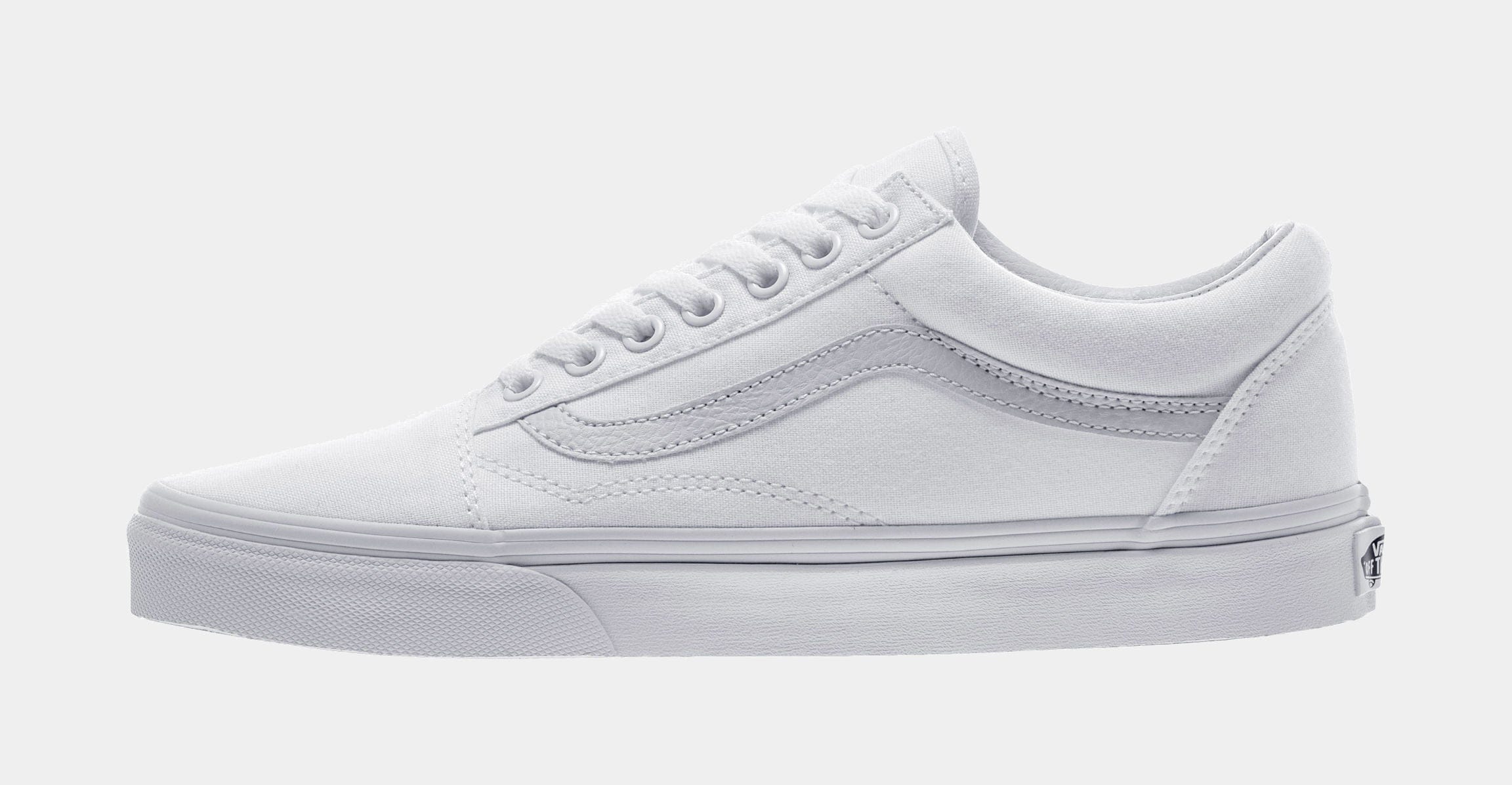 Vans Old Skool Low Mens Skate Shoe (White)
