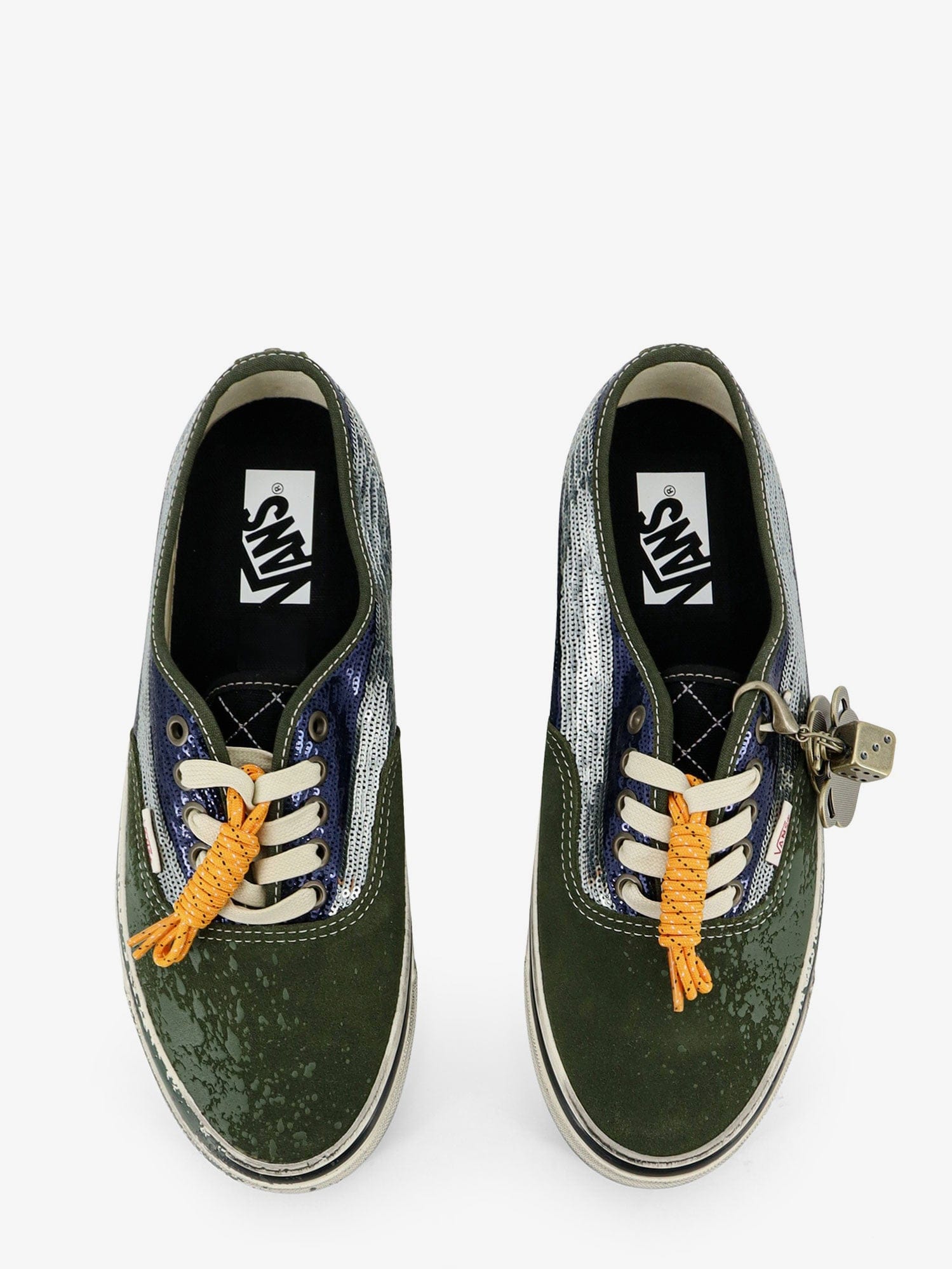 Vans Lx authentic 44 suede sneakers with micro - sequin detail on the side