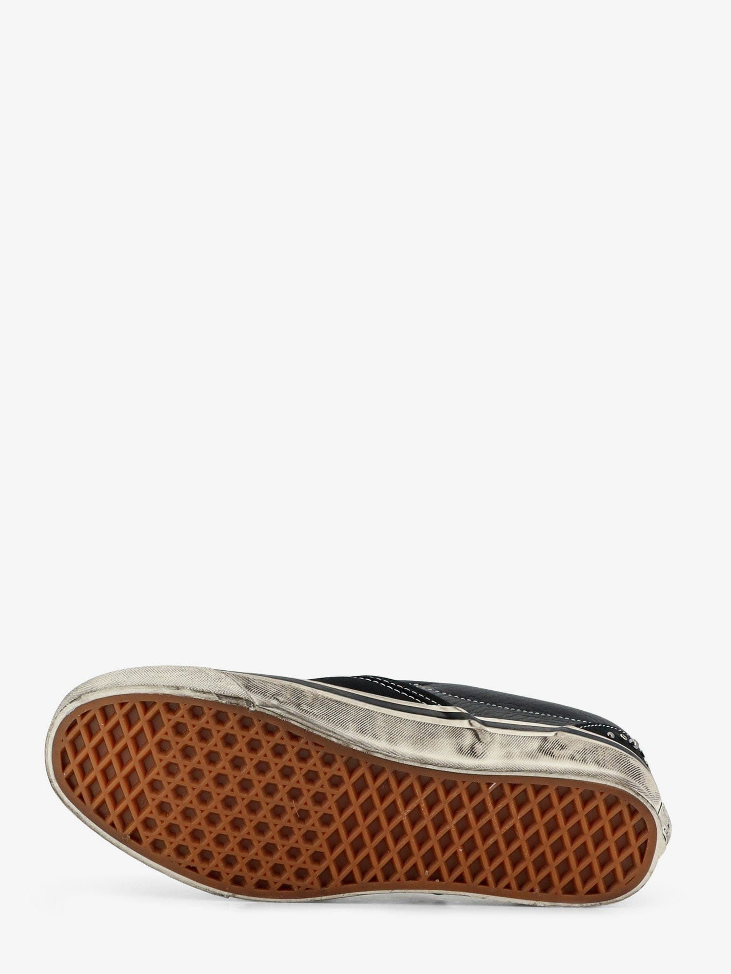 Vans Lx classic slip on 98 canvas and leather sneakers with all - over metal beads