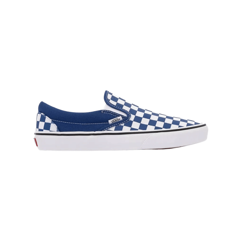 Vans Classic Slip - On Checkerboard Shoe Blue
