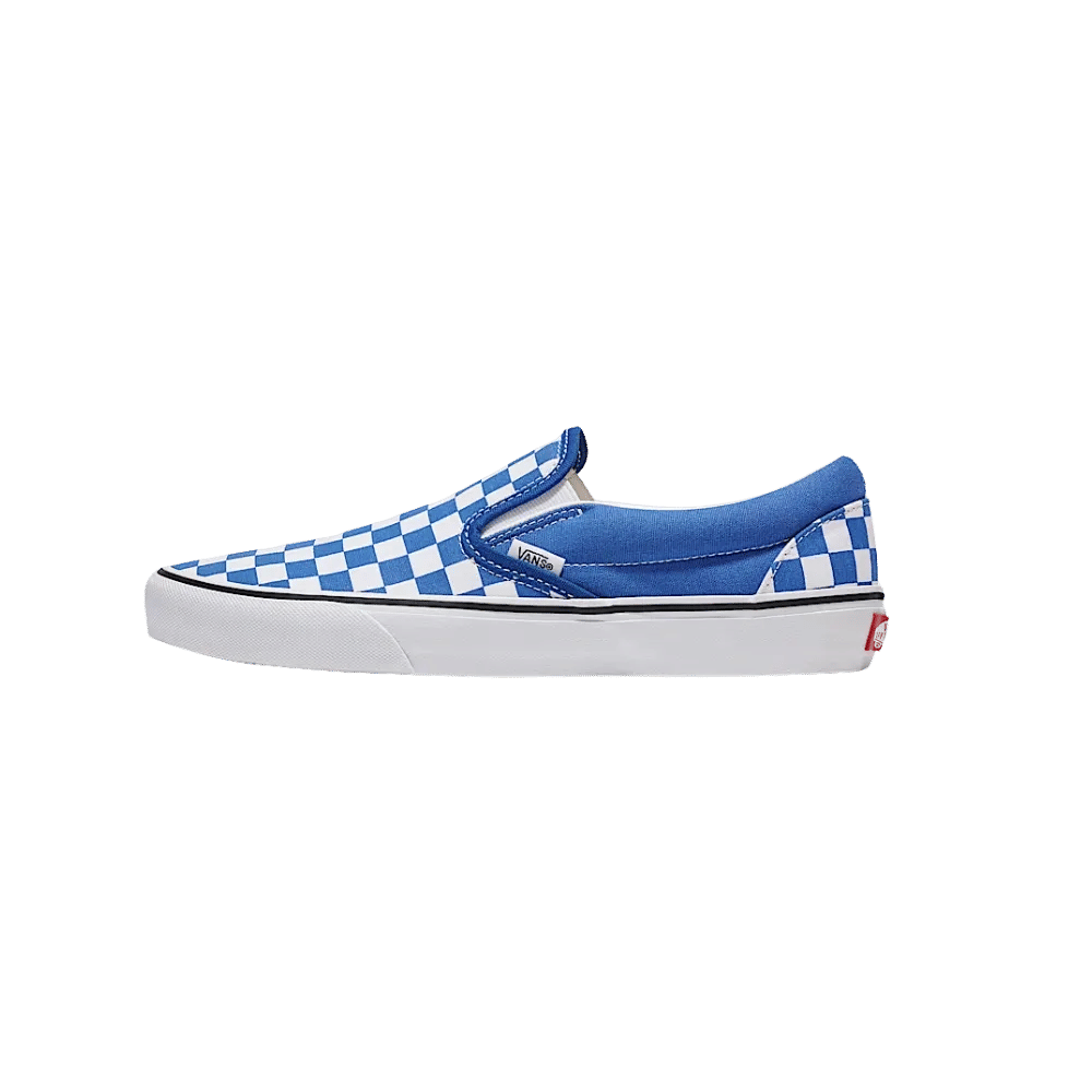 Vans Classic Slip - On Checkerboard Shoe Blue
