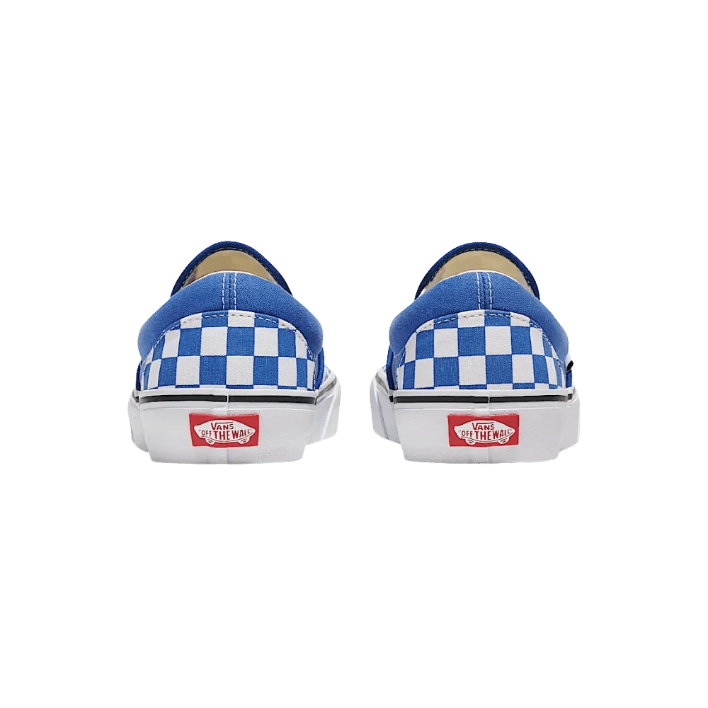 Vans Classic Slip - On Checkerboard Shoe Blue